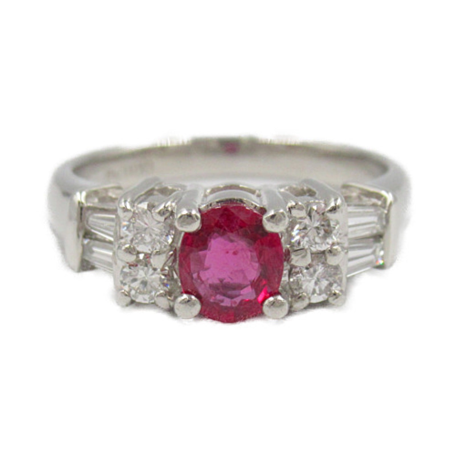 Platinum Ruby Diamond Ring Jewelry