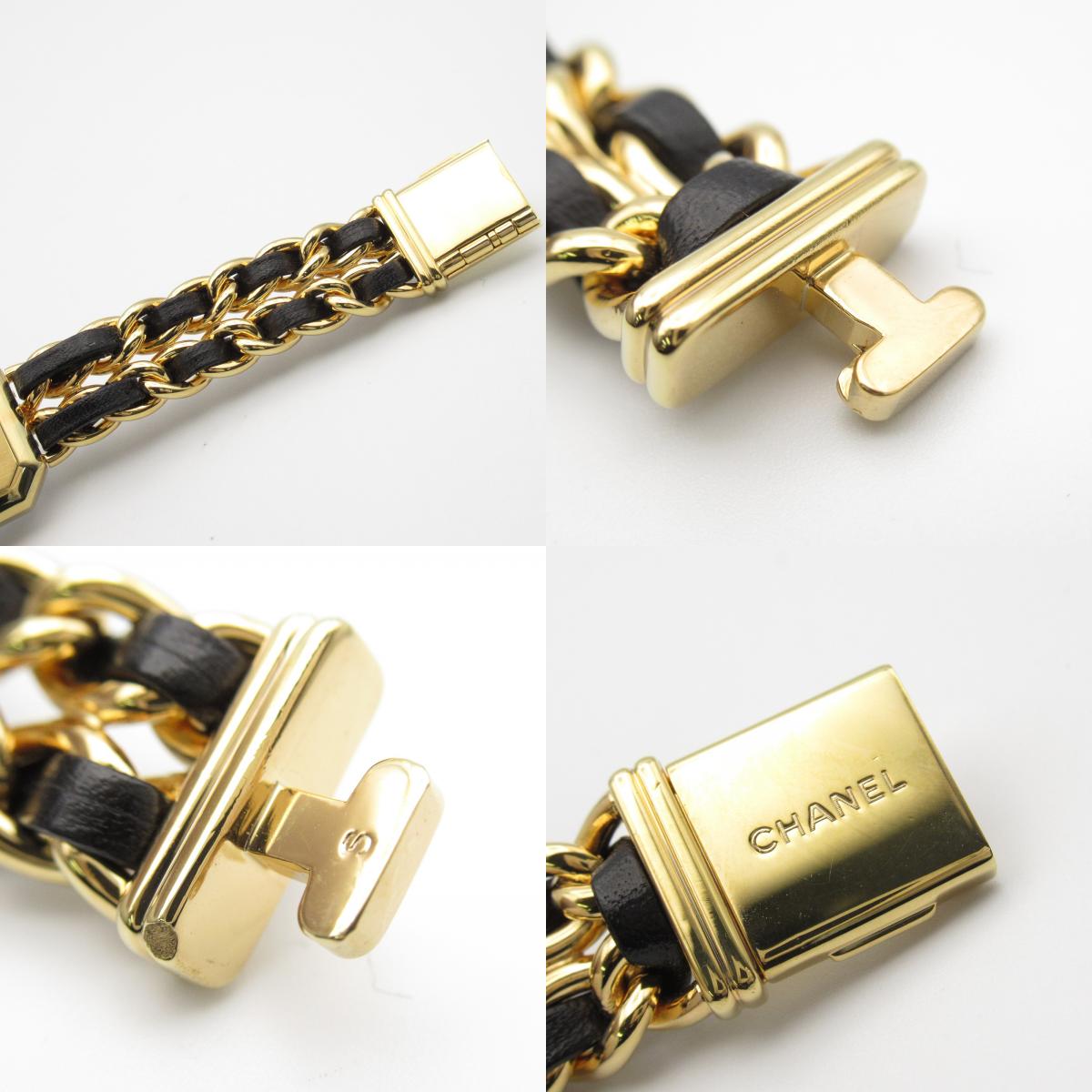 Chanel Premiere S Watch Gold Plated Leather