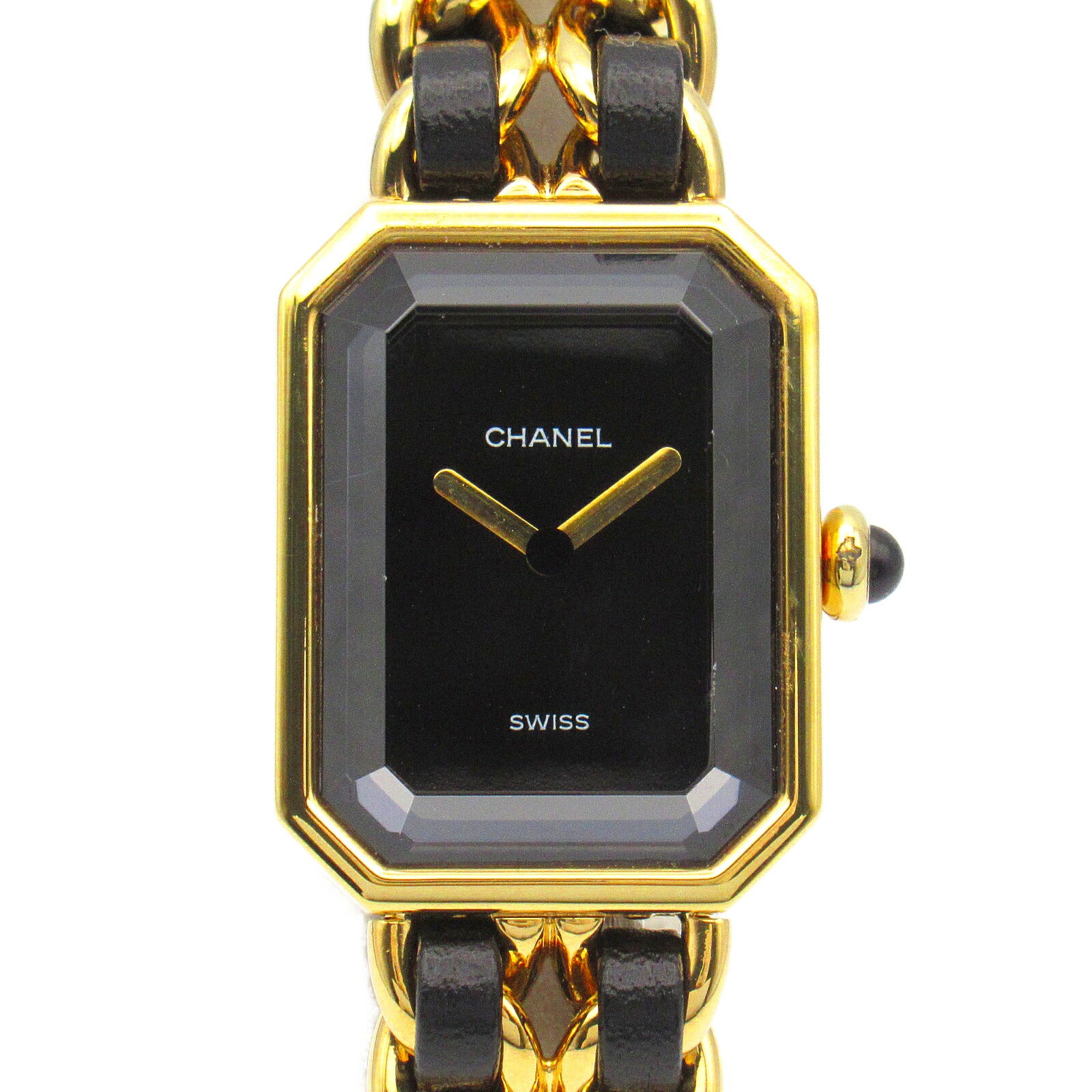 Chanel Premiere S Watch Gold Plated Leather