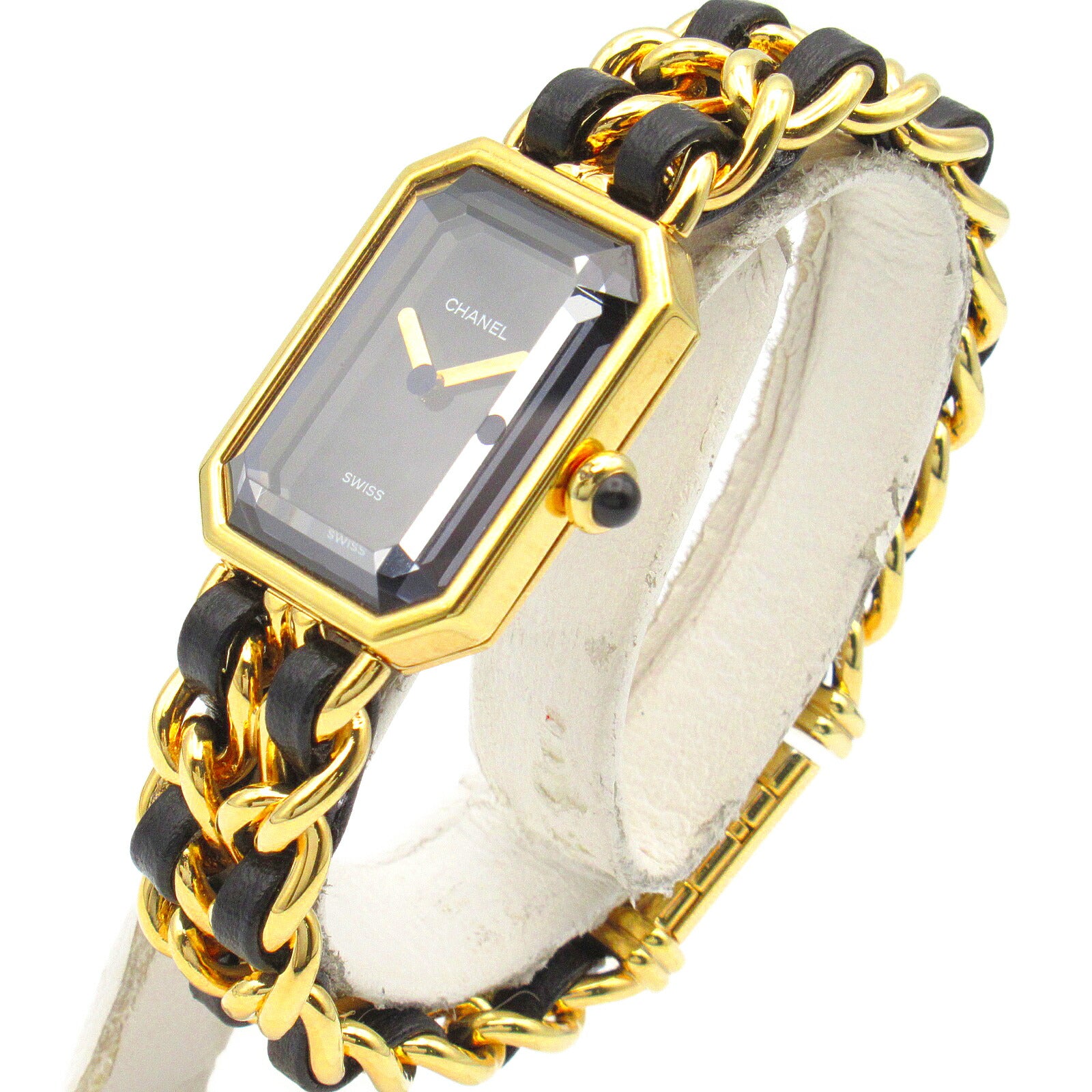 Chanel Premiere S Watch Gold Plated Leather