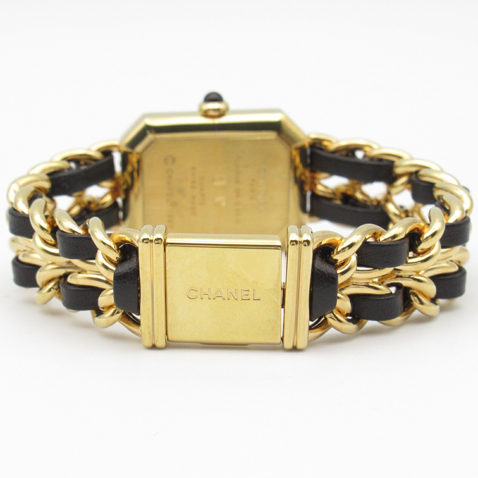 Chanel Premiere S Watch Gold Plated Leather