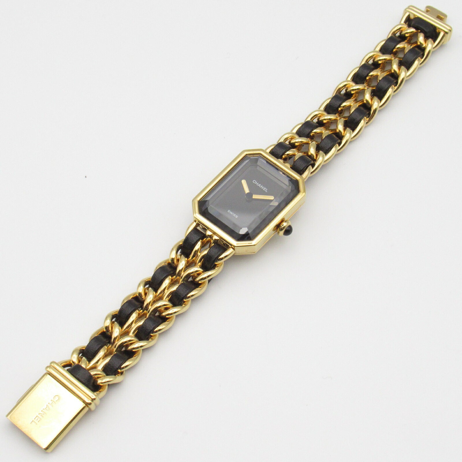 Chanel Premiere S Watch Gold Plated Leather