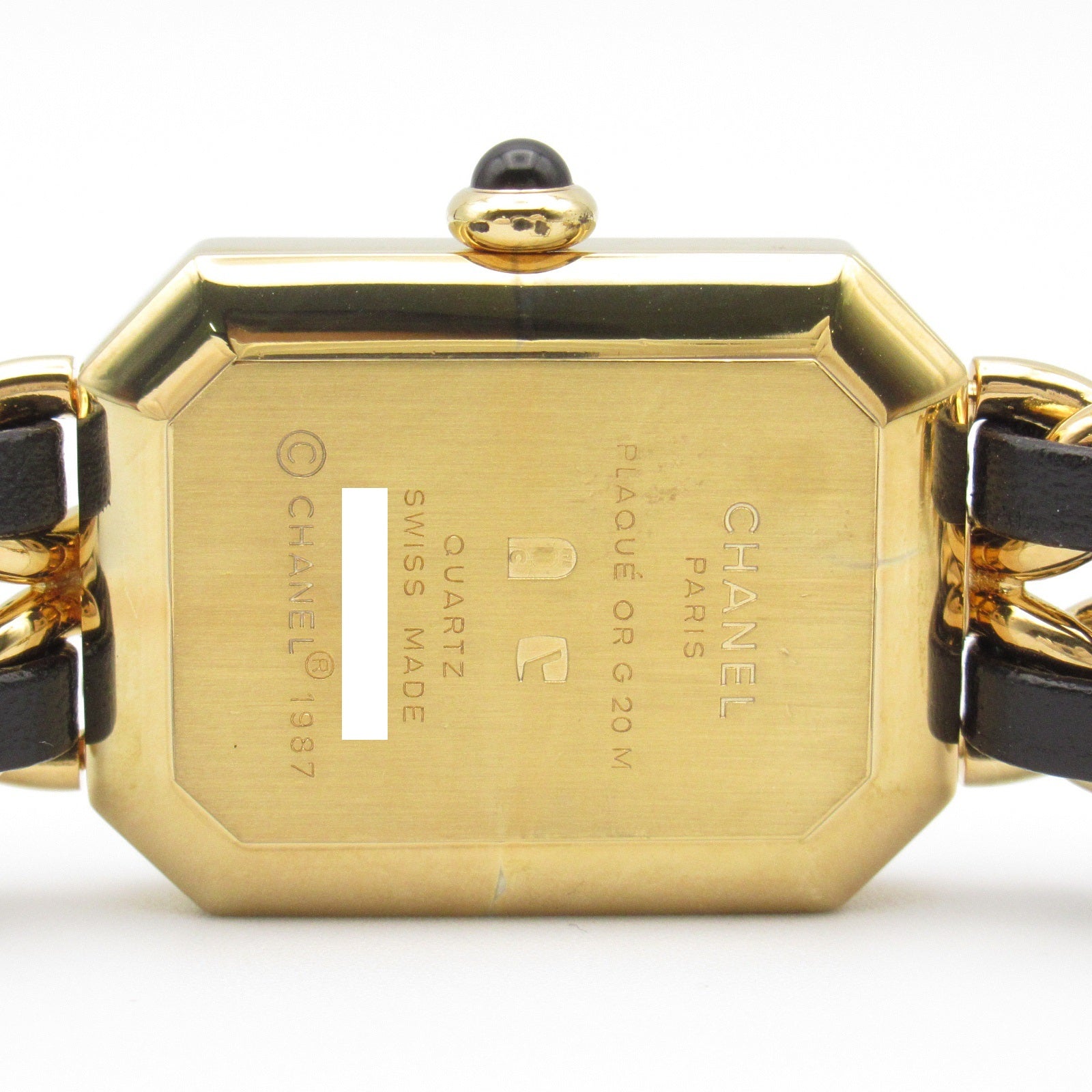 Chanel Premiere S Watch Gold Plated Leather