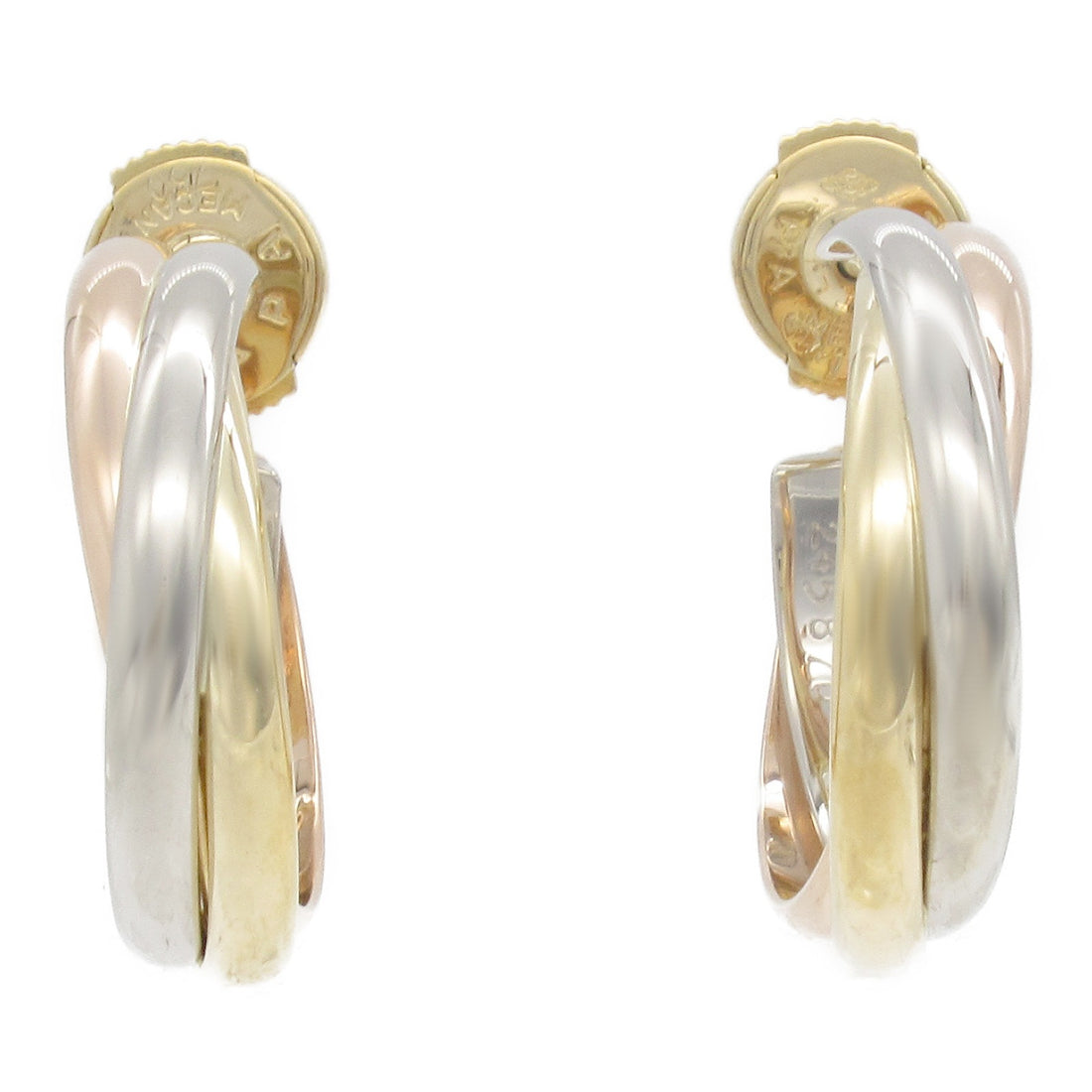 Cartier Trinity Earrings K18 Gold