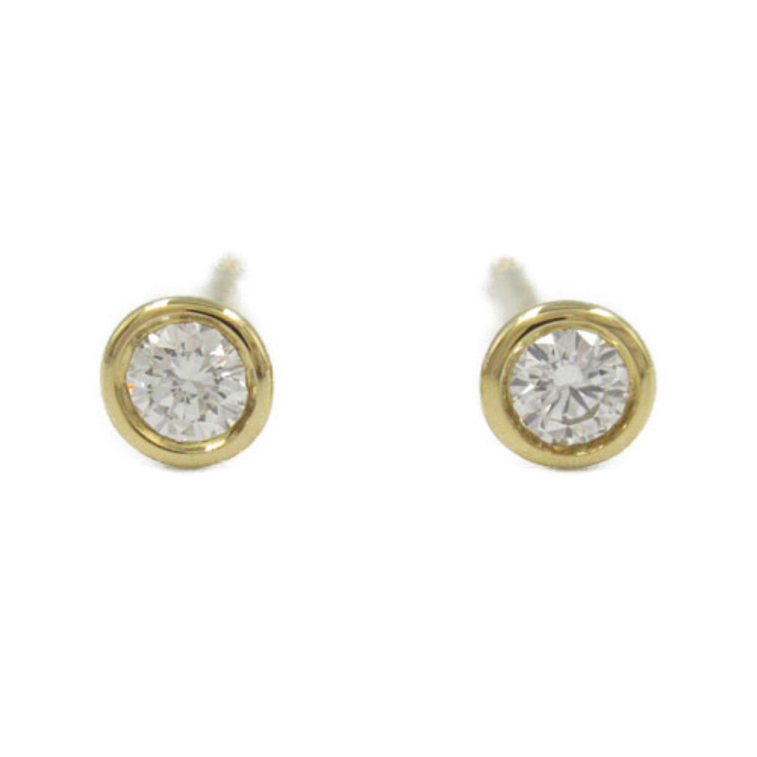 Tiffany & Co K18 Yellow Gold Diamond Earrings