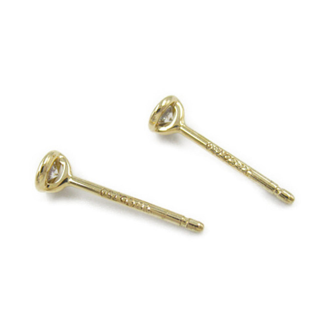 Tiffany & Co K18 Yellow Gold Diamond Earrings