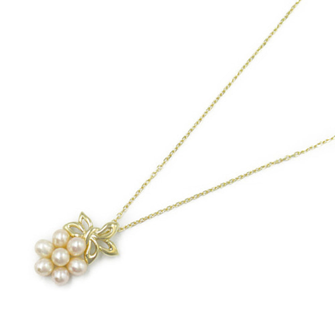 MIKIMOTO Pearl Necklace K18 Yellow Gold