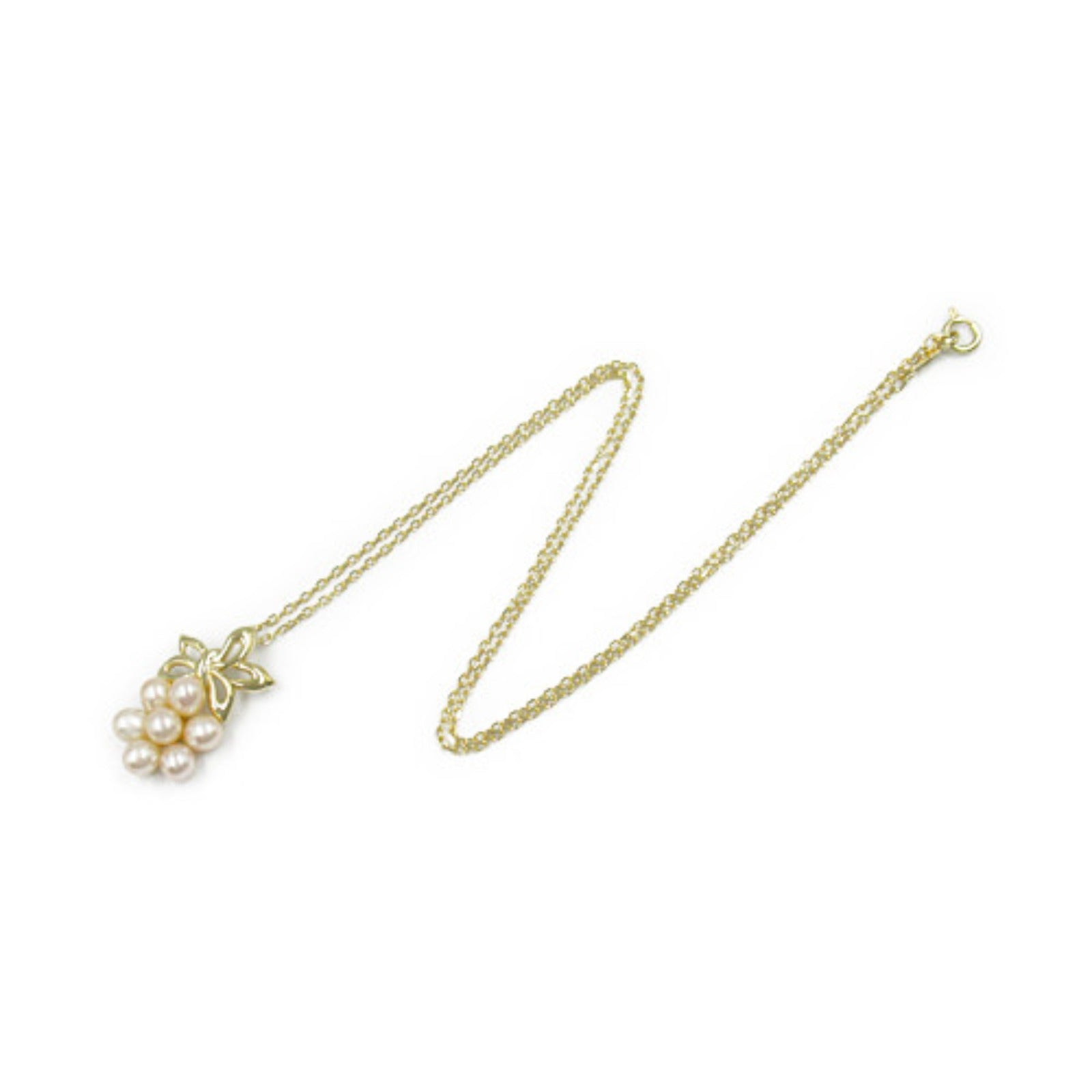 MIKIMOTO Pearl Necklace K18 Yellow Gold