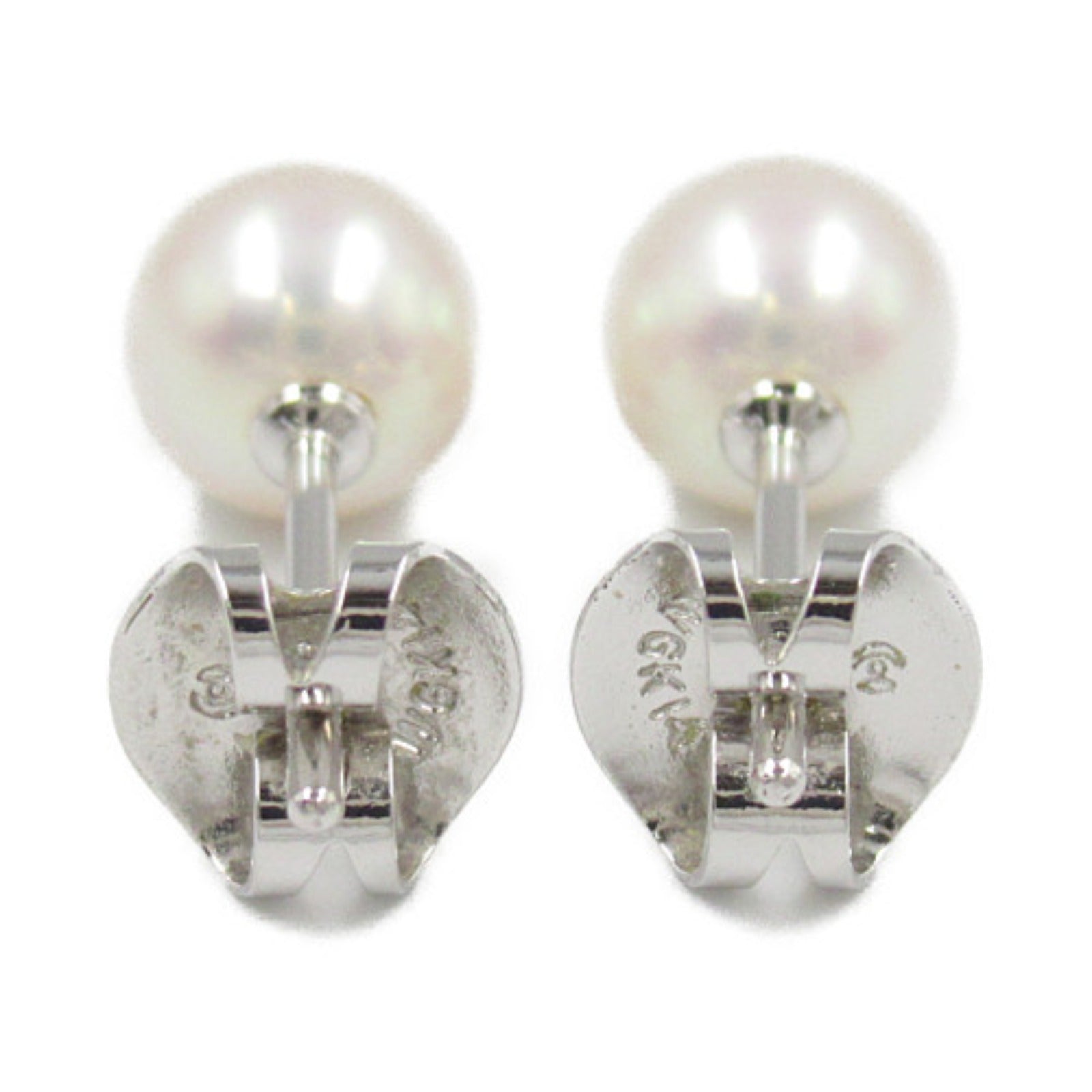 Tasaki 14K Pearl Stud Earrings  Metal Earrings in Very Good Condition