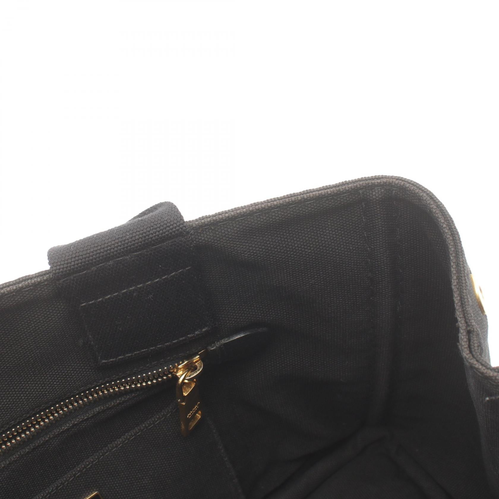 Prada Canapa Canvas Tote Bag Black BN1877