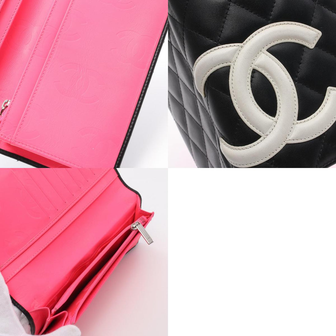 Chanel Cambon Line Leather Long Wallet