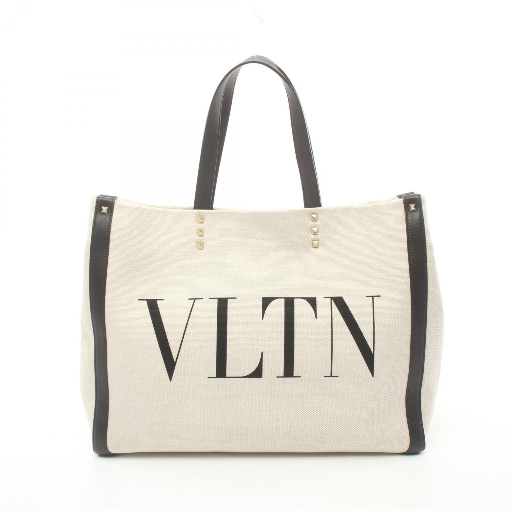 Valentino VLTN Tote Bag  Canvas Tote Bag TW2B0D21FWB in Great Condition