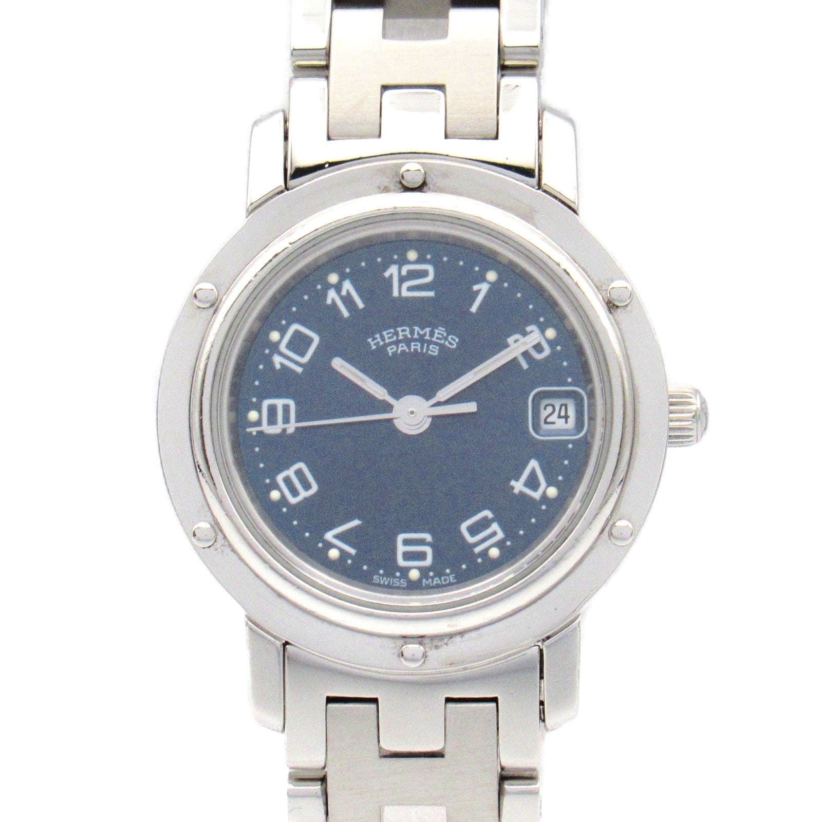 Hermes Clipper Stainless Steel Quartz Watch