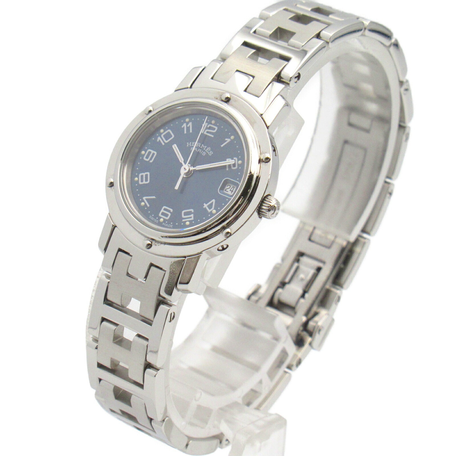 Hermes Clipper Stainless Steel Quartz Watch