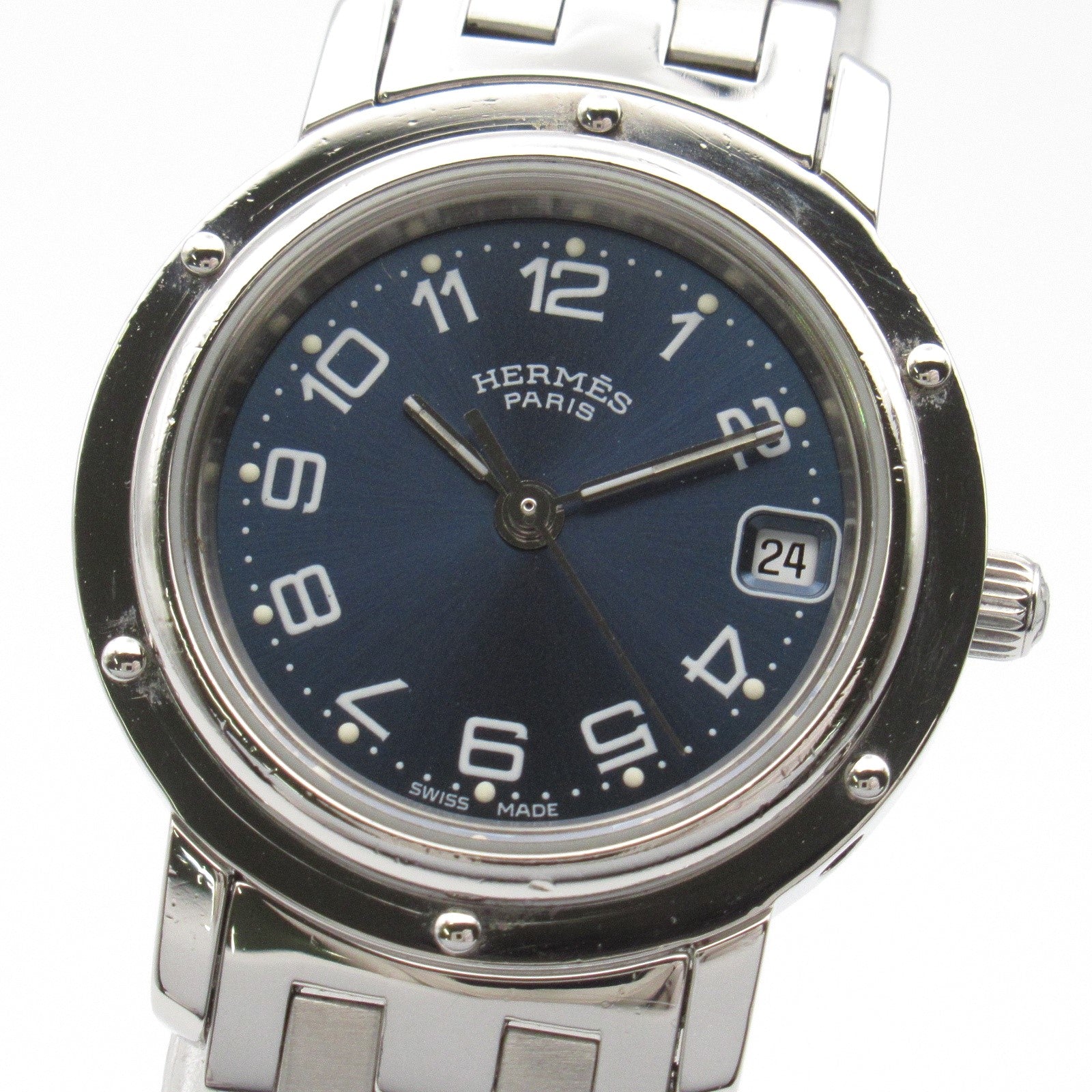 Hermes Clipper Stainless Steel Quartz Watch