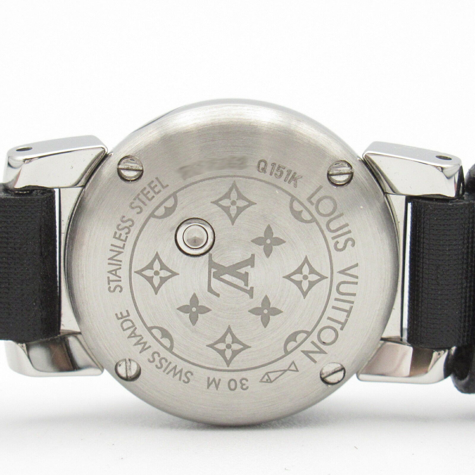 Louis Vuitton Tambour Bijou Watch Stainless Steel Leather