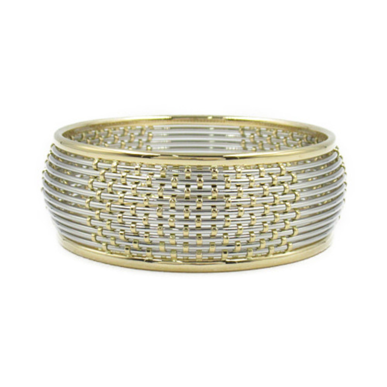 Cartier K18 Yellow Gold Stainless Steel Mesh Bracelet