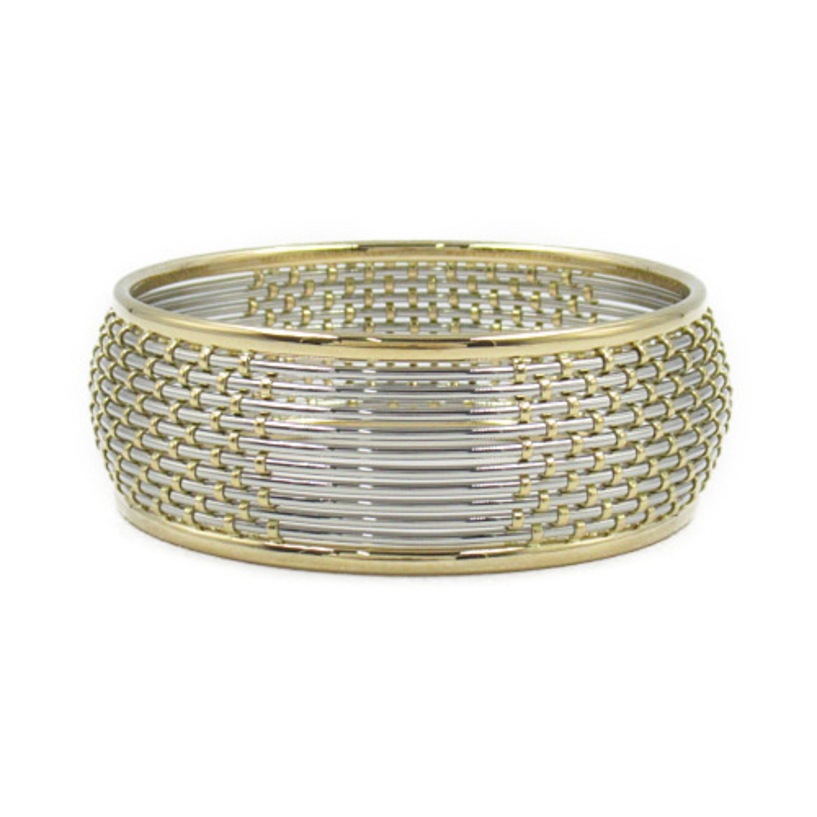 Cartier K18 Yellow Gold Stainless Steel Mesh Bracelet