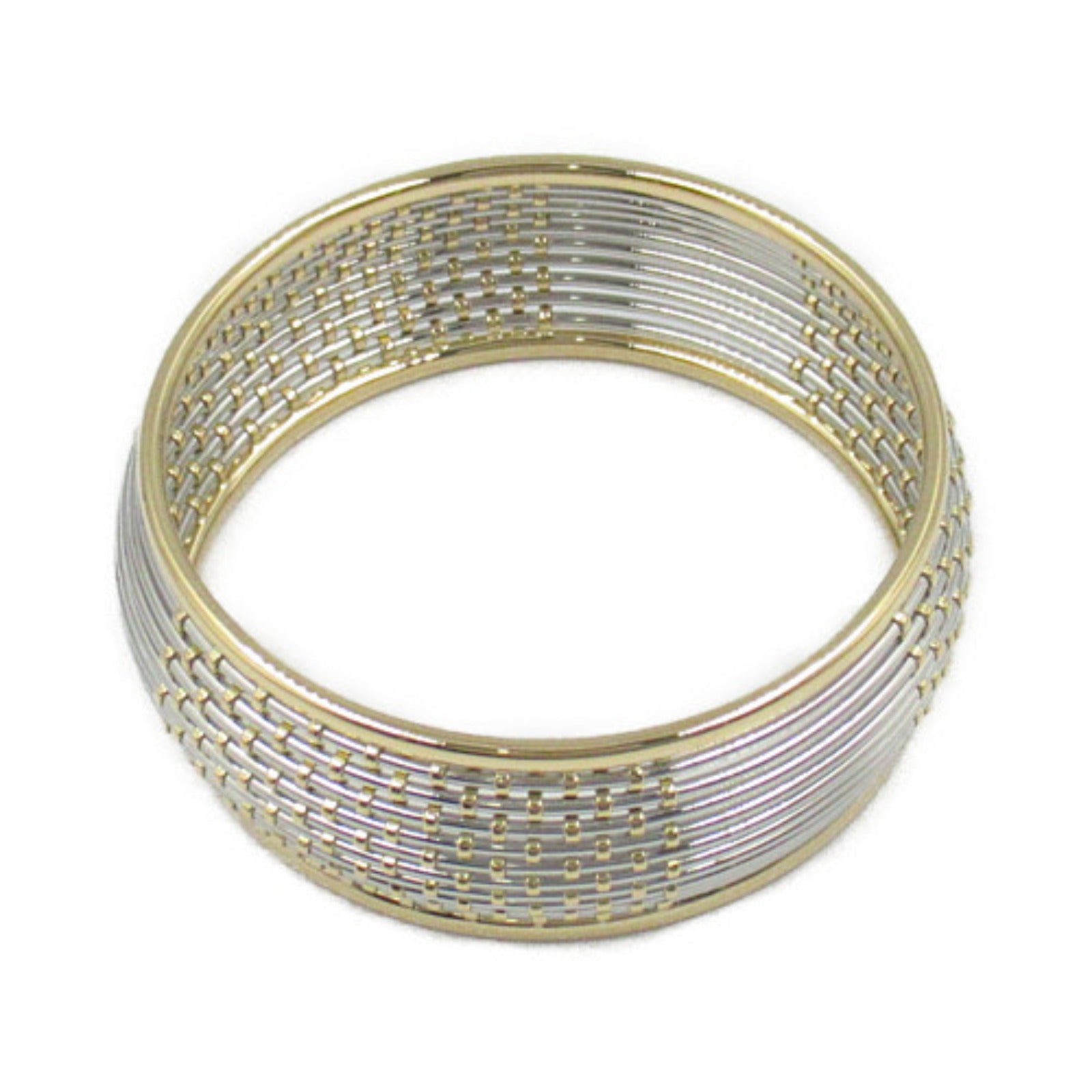 Cartier K18 Yellow Gold Stainless Steel Mesh Bracelet