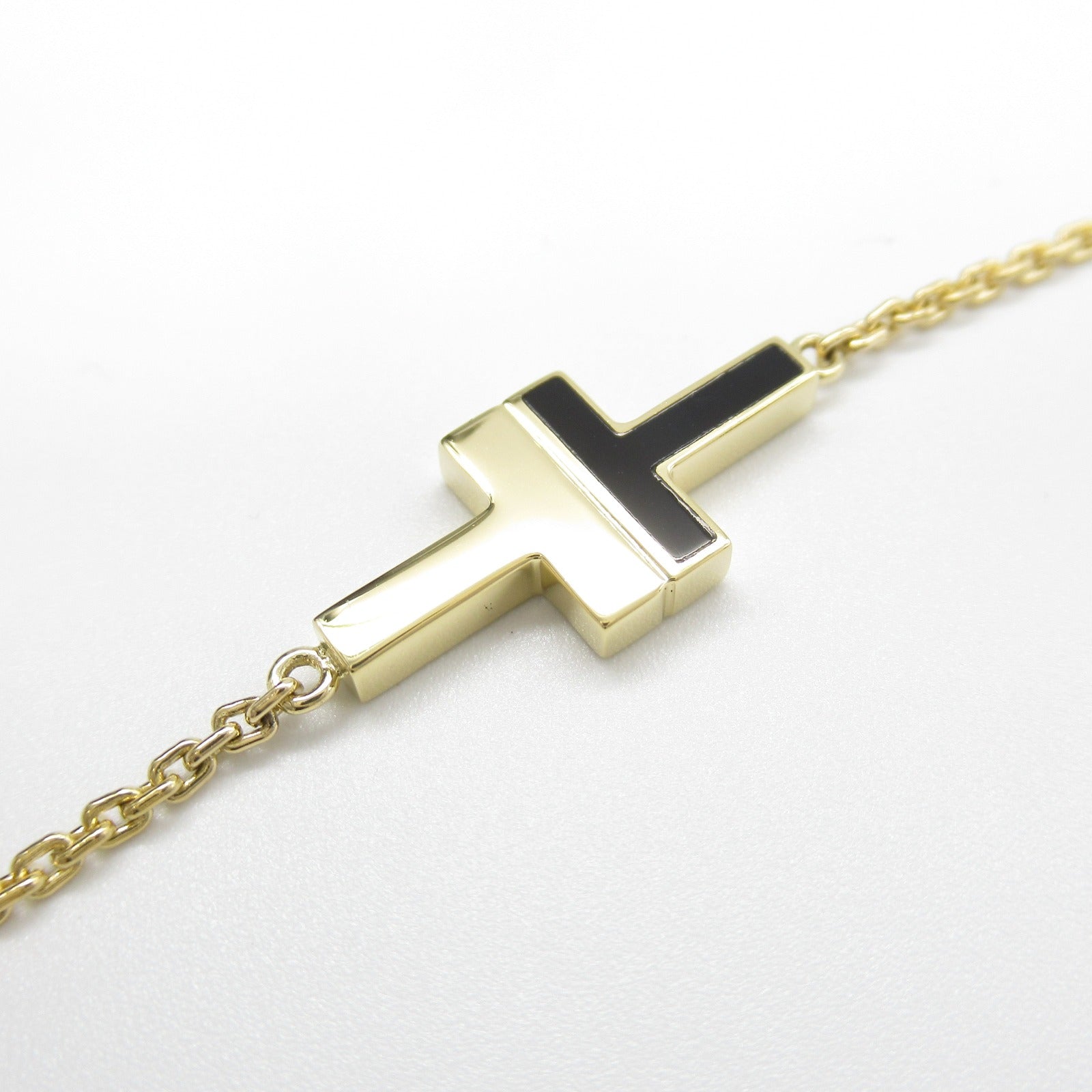 Tiffany & Co Onyx K18 Yellow Gold Necklace