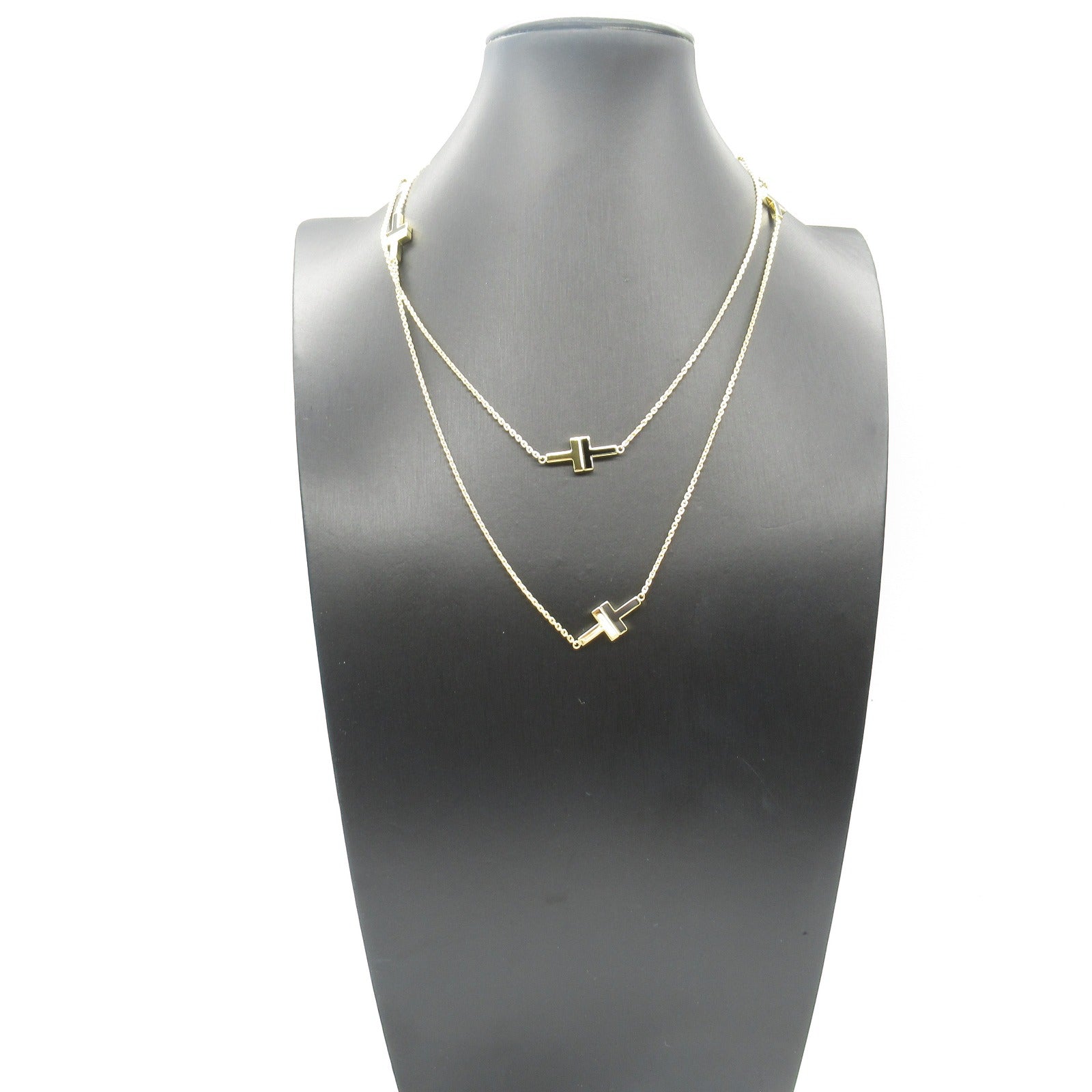 Tiffany & Co Onyx K18 Yellow Gold Necklace