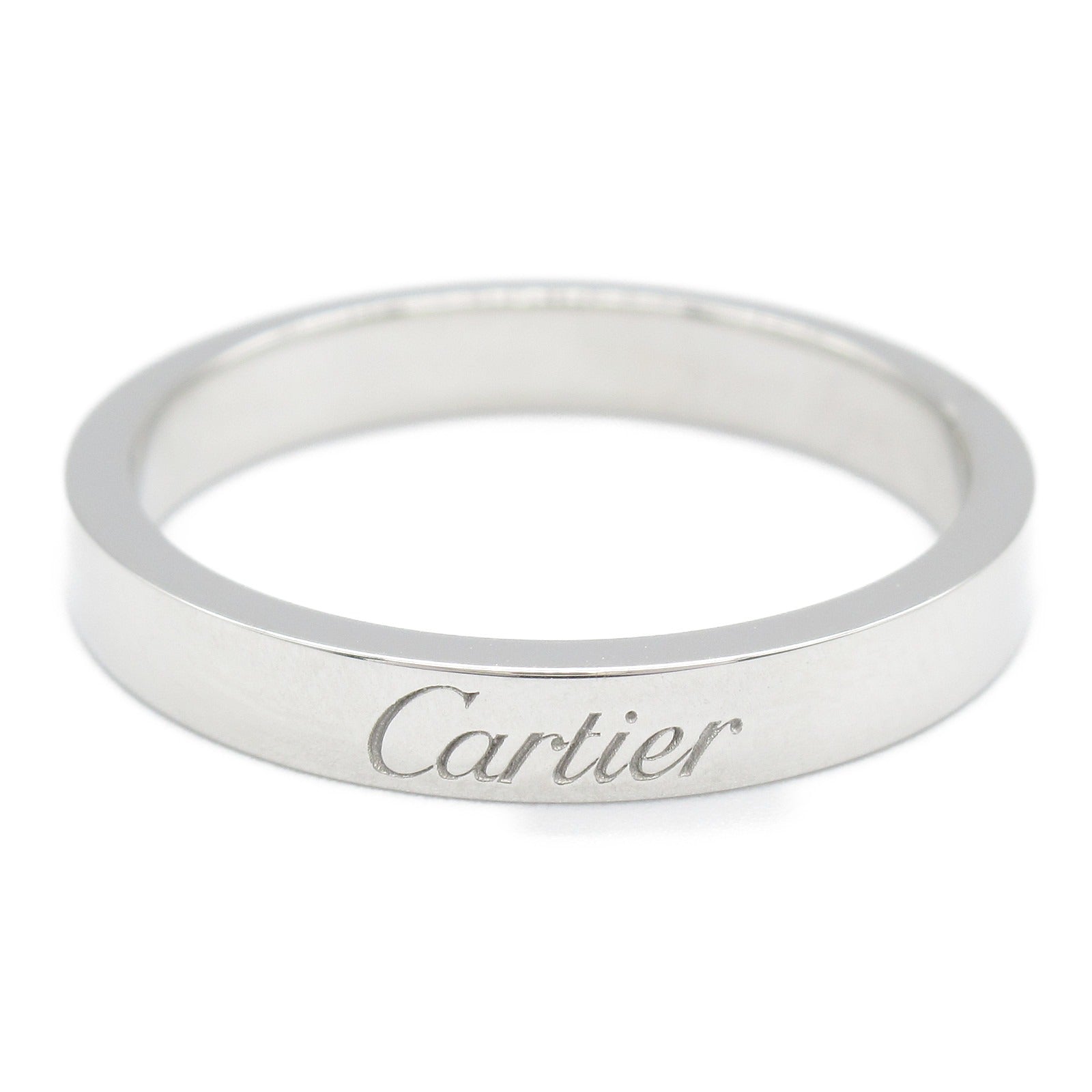 Cartier C De Wedding Ring Pt950 Platinum