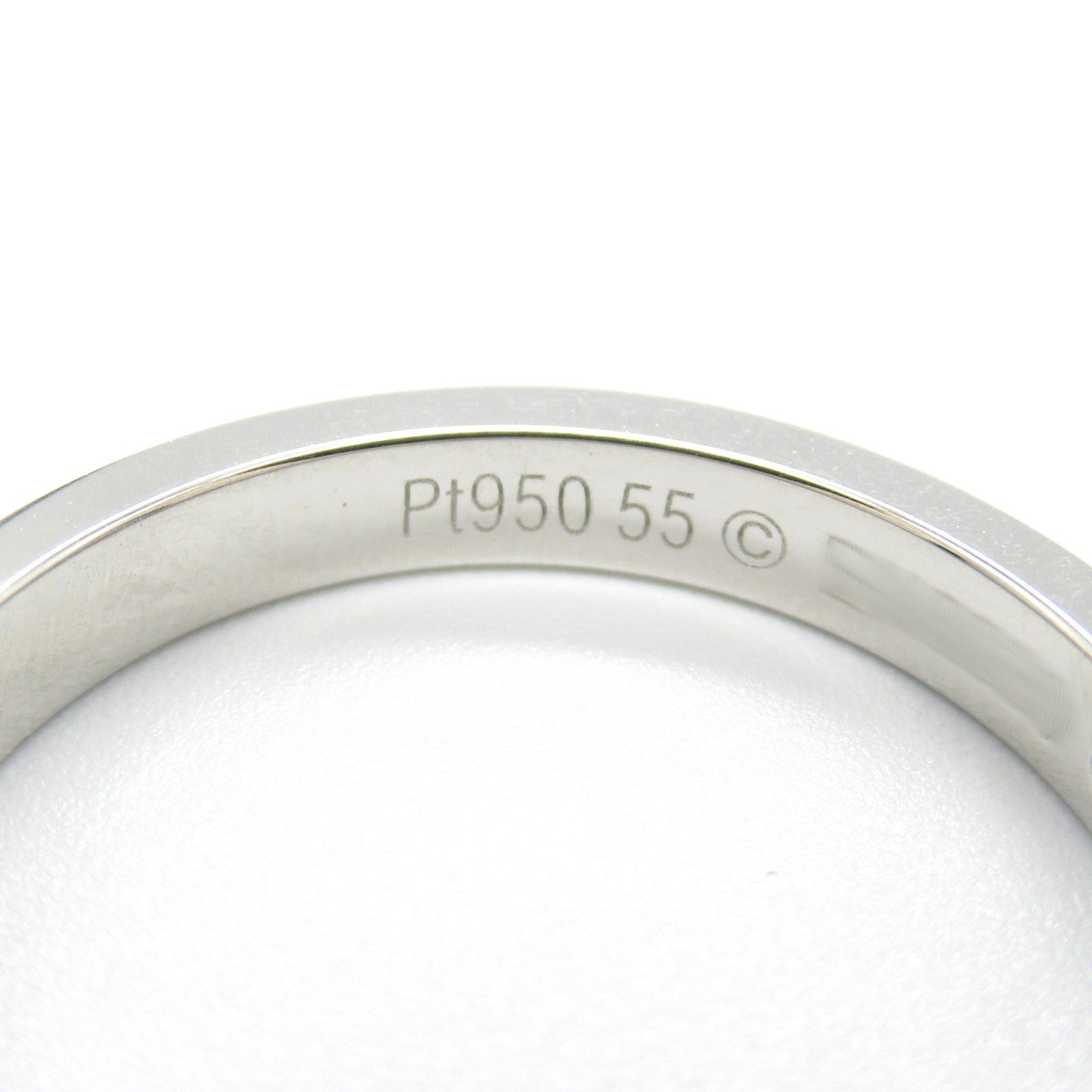 Cartier C De Wedding Ring Pt950 Platinum