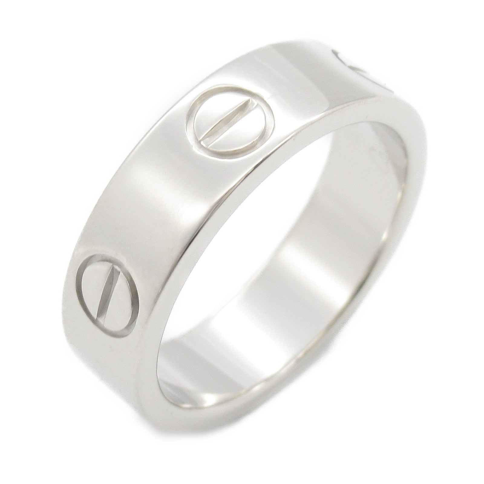 Cartier Love Ring K18WG White Gold Jewelry