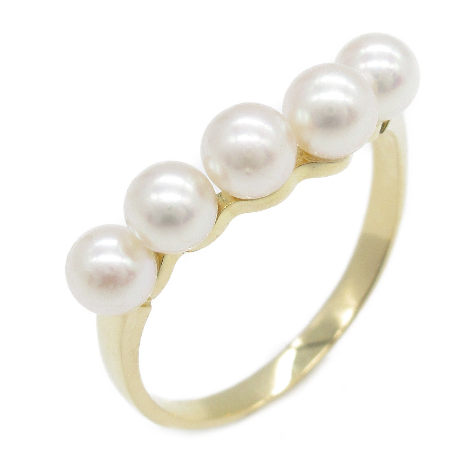 Tasaki K18 Yellow Gold Baby Pearl Ring