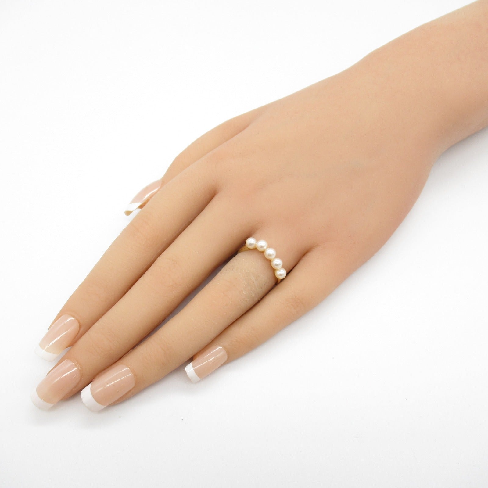 Tasaki K18 Yellow Gold Baby Pearl Ring