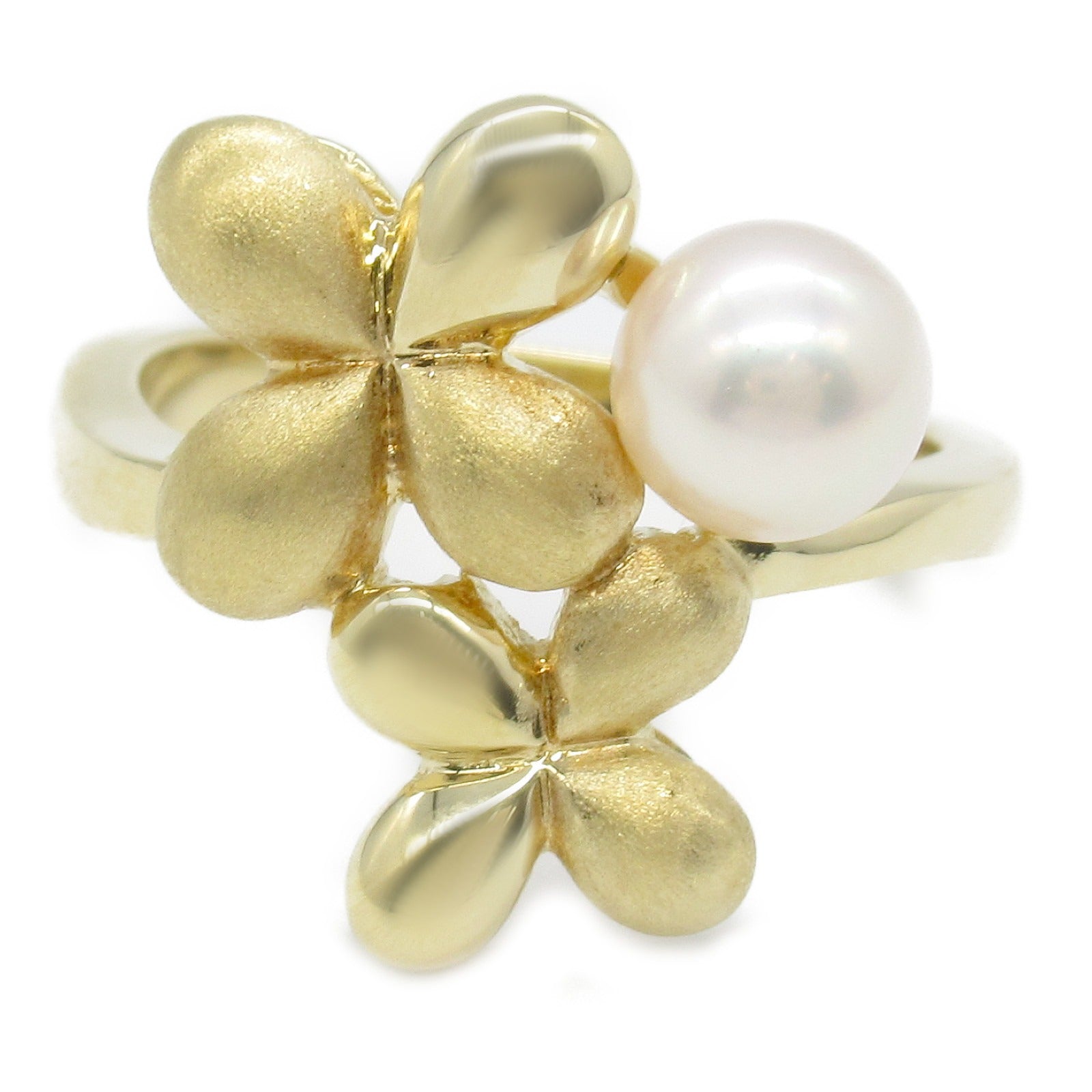 MIKIMOTO Pearl Ring K18 Yellow Gold