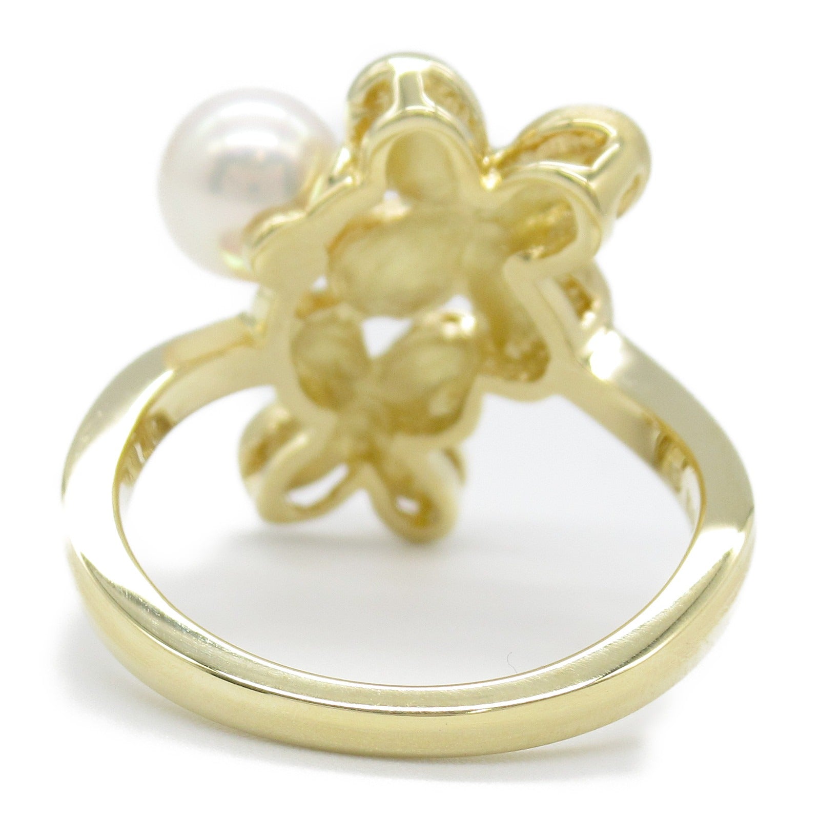 MIKIMOTO Pearl Ring K18 Yellow Gold