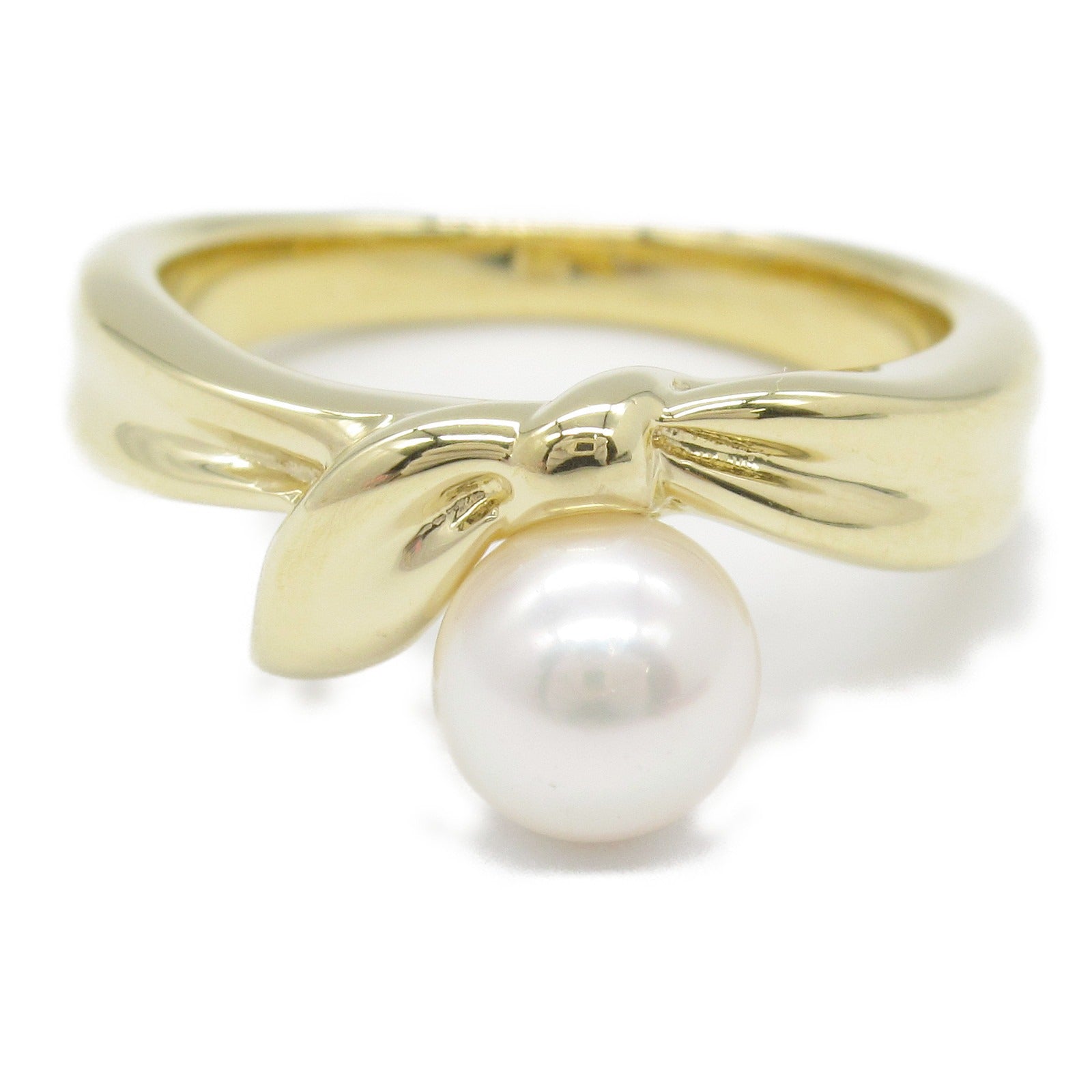 MIKIMOTO Pearl Ring K18 Yellow Gold