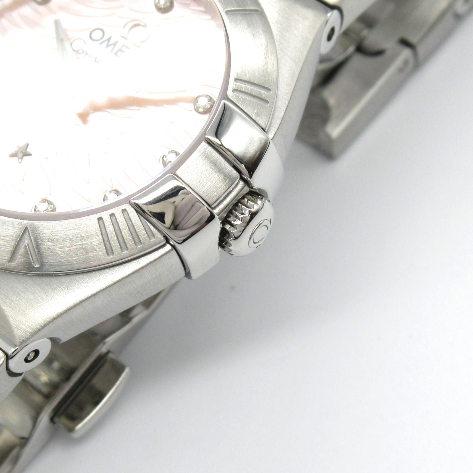 Omega Constellation Plume Diamond Watch Stainless Steel