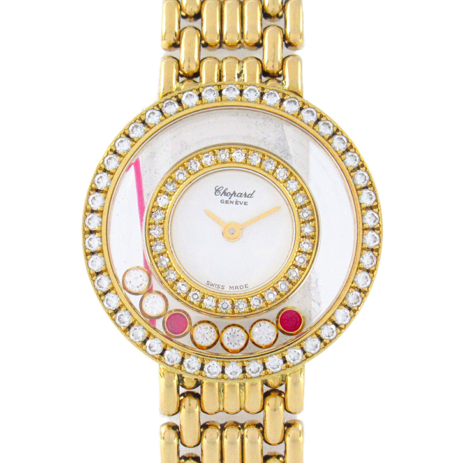 Chopard Happy Diamonds Watch K18 Yellow Gold 4119/1