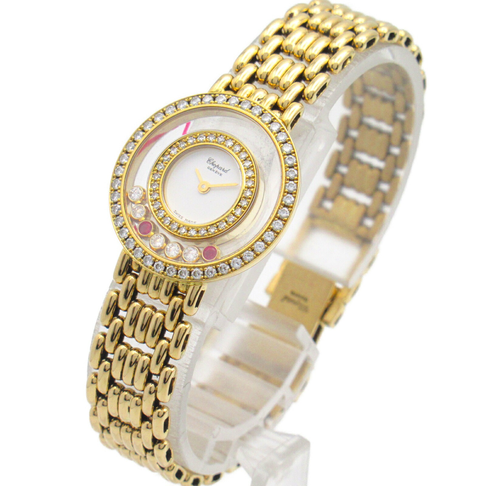 Chopard Happy Diamonds Watch K18 Yellow Gold Quartz