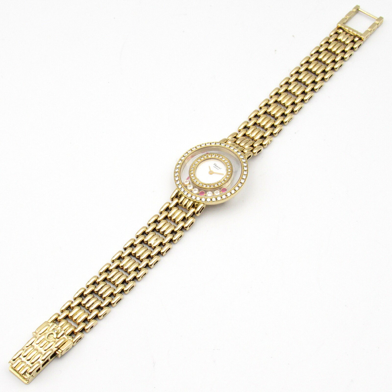 Chopard Happy Diamonds Watch K18 Yellow Gold Quartz