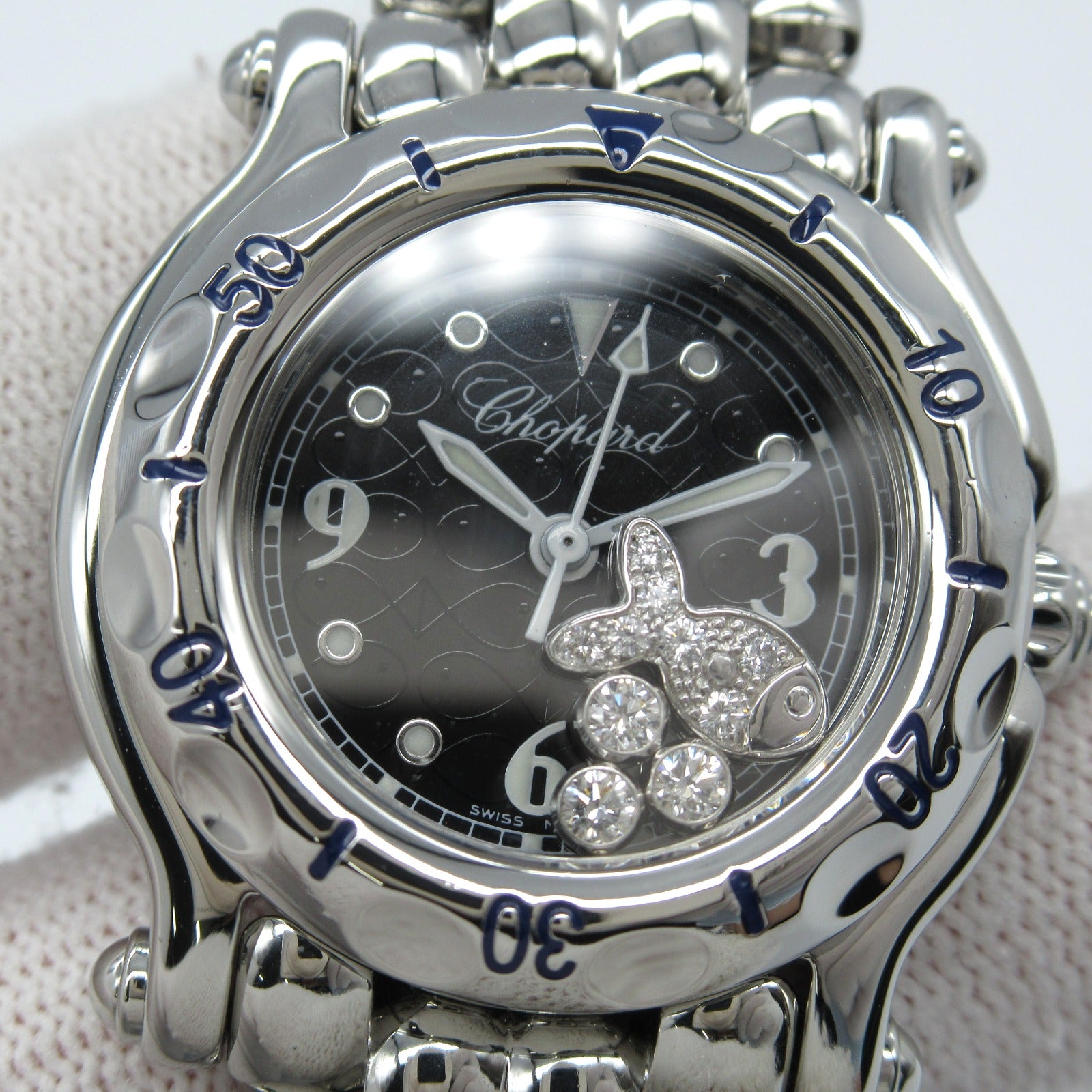 Chopard Happy Sport Fish Watch Stainless Steel Diamond