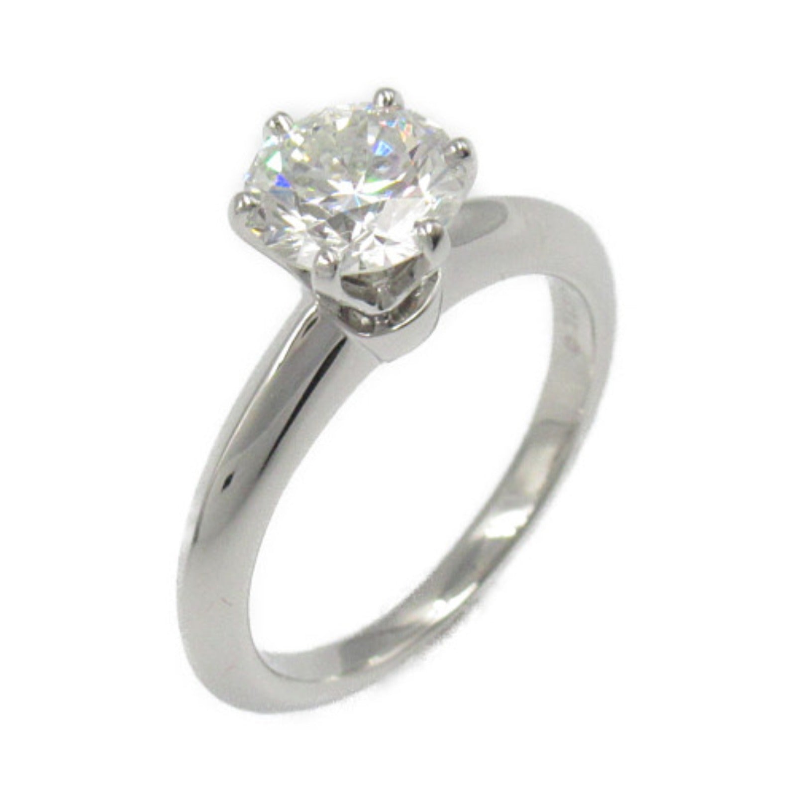 Tiffany & Co Platinum Diamond Solitaire Ring