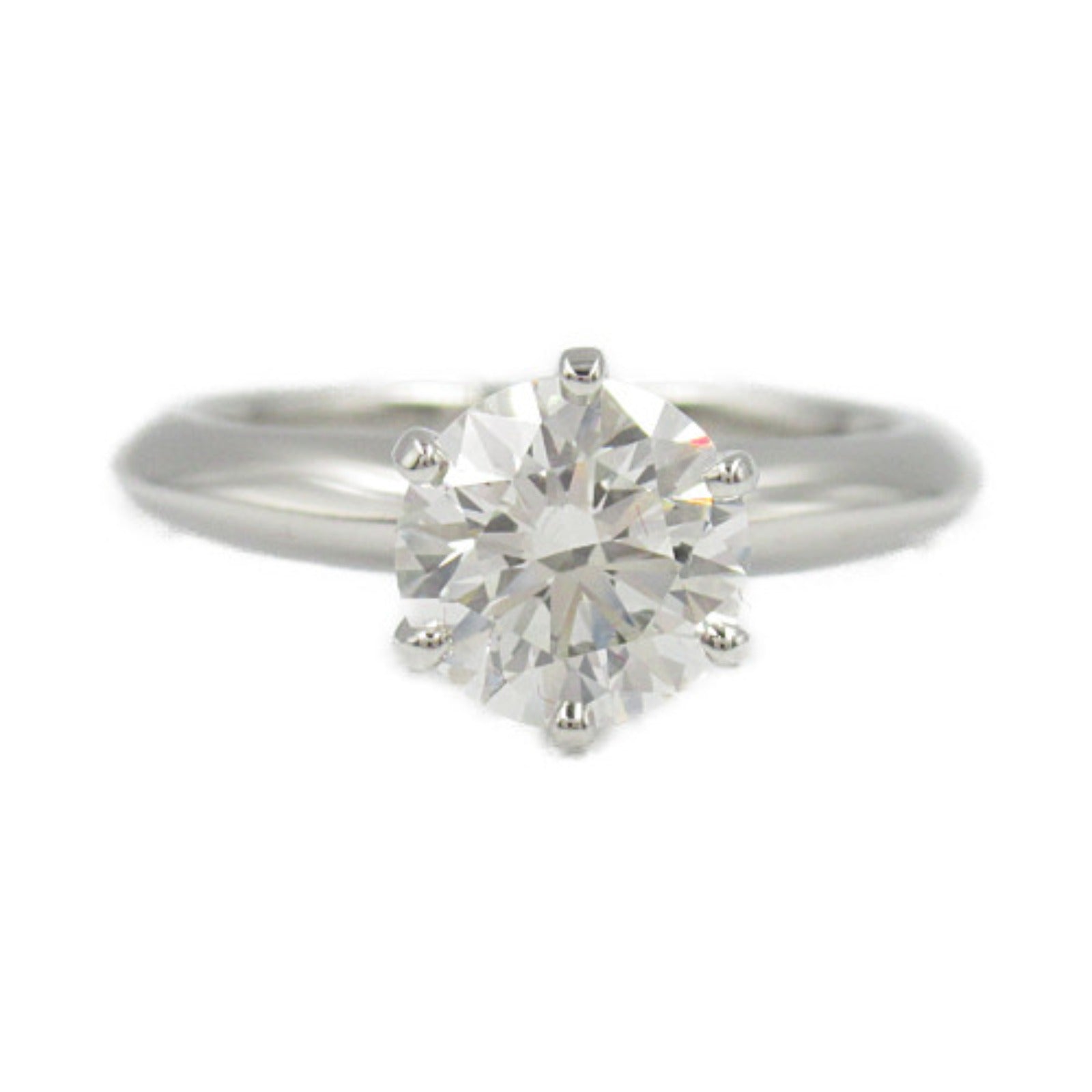 Tiffany & Co Platinum Diamond Solitaire Ring