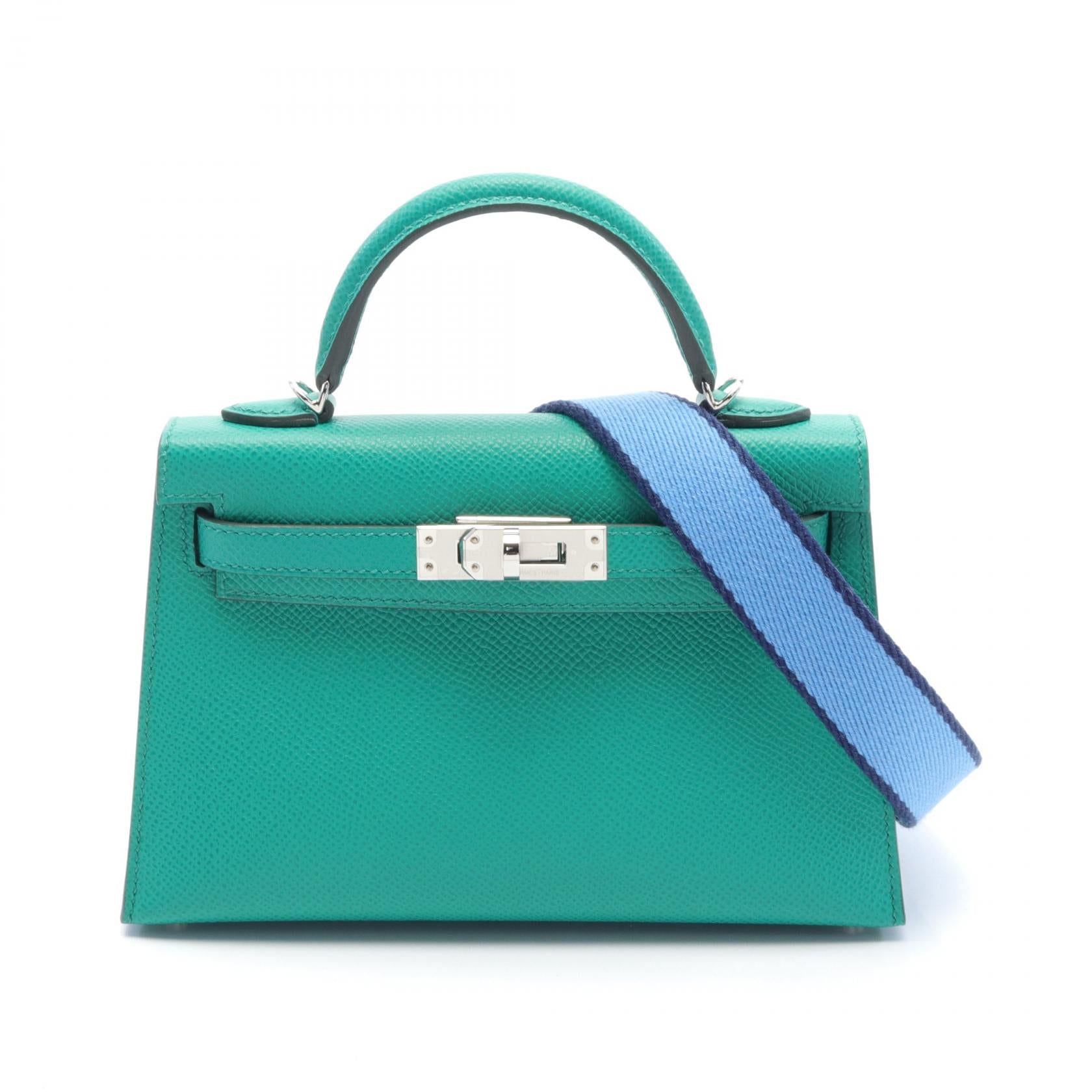 Hermes Kelly Mini 2 Handbag Green