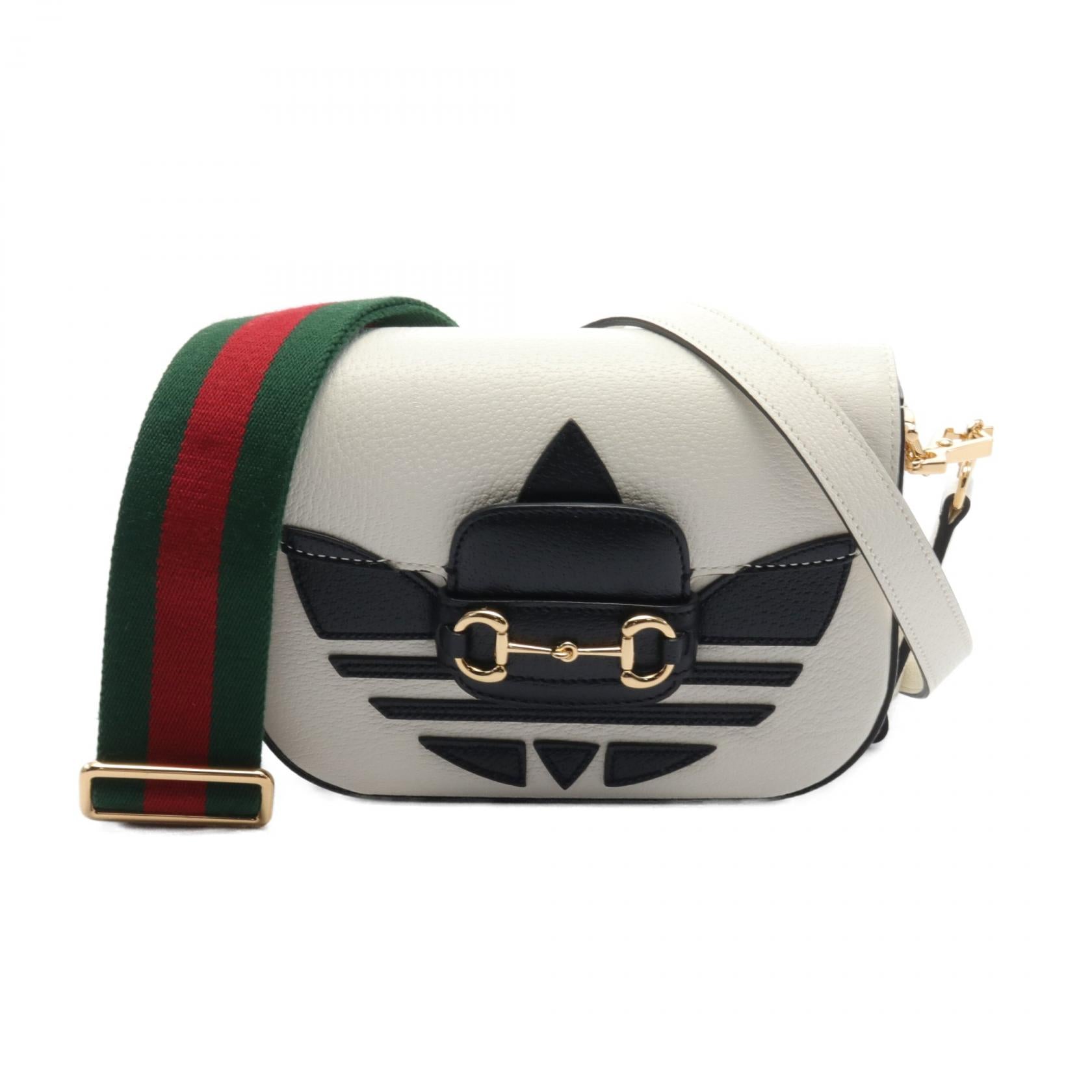 Gucci x adidas Horsebit 1955 Leather Shoulder Bag