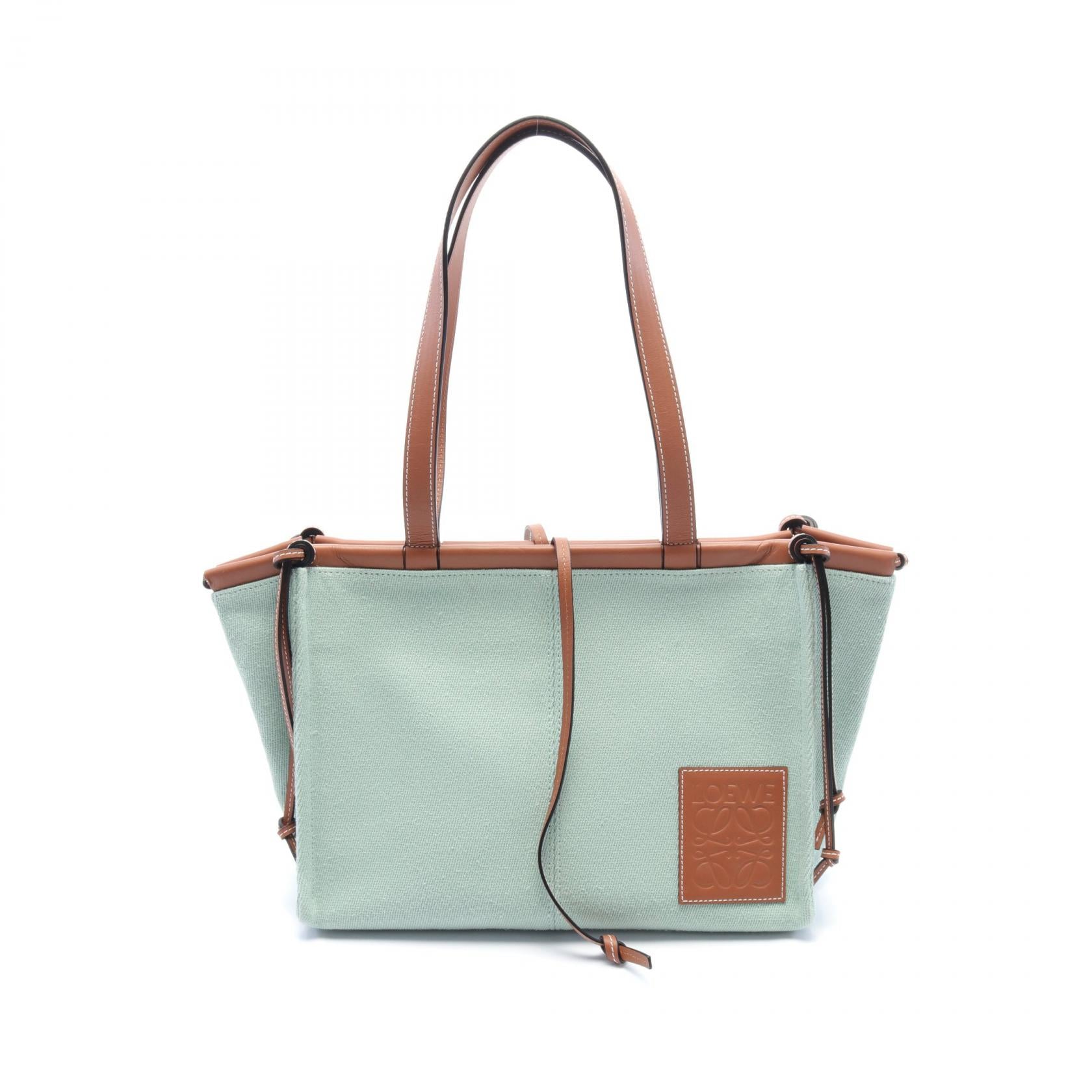 Loewe Cushion Tote Small Canvas Leather Bag