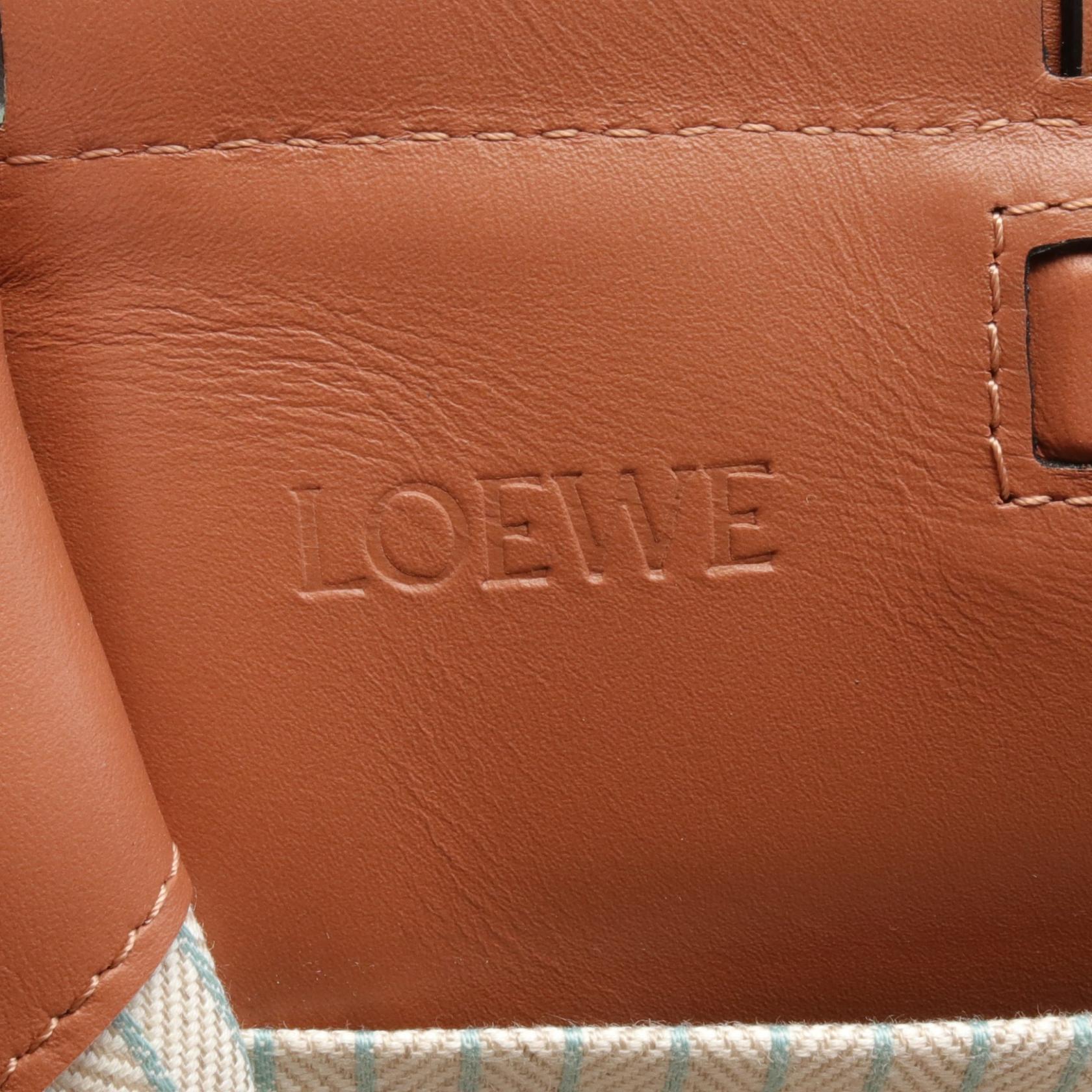 Loewe Cushion Tote Small Canvas Leather Bag