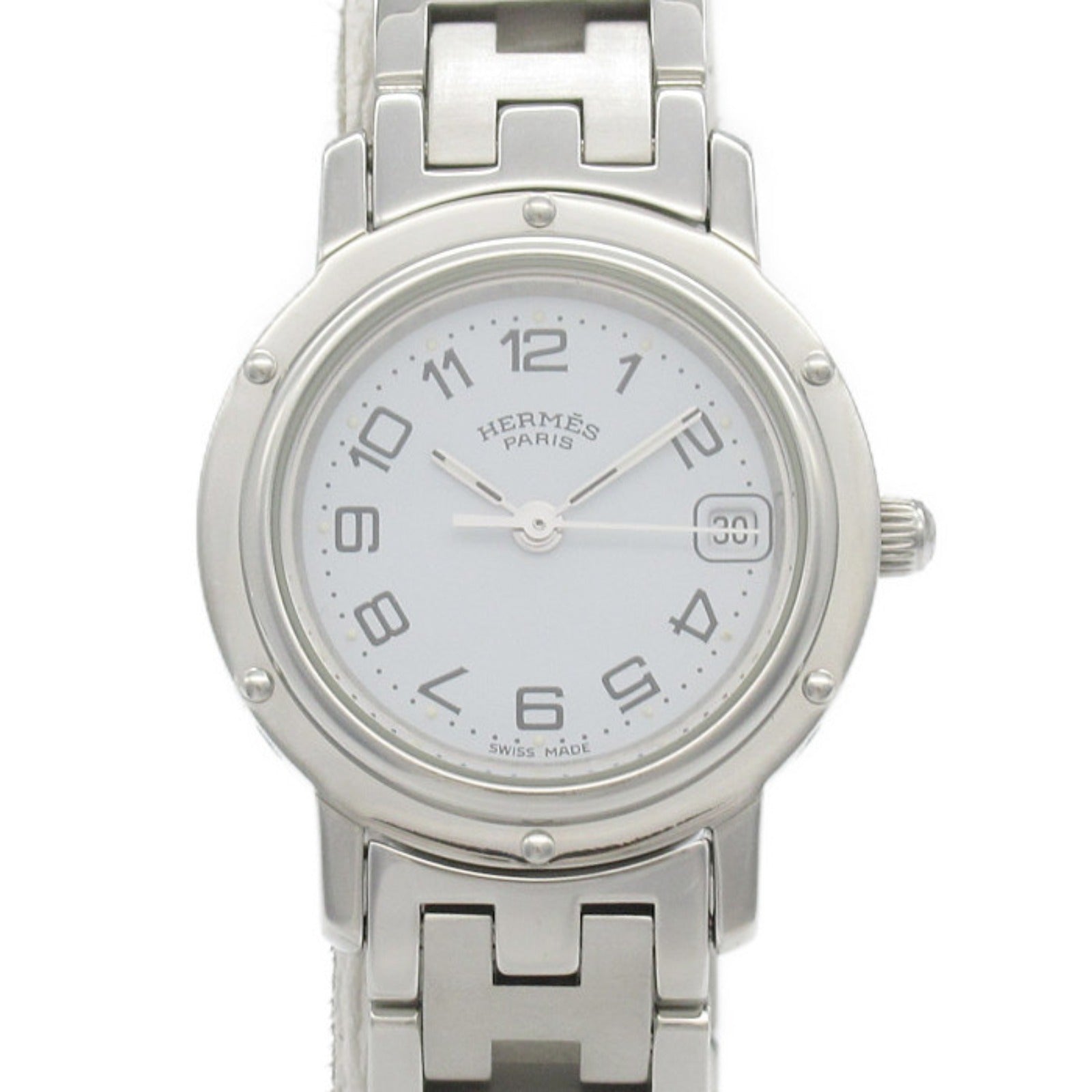 Hermes Clipper Stainless Steel Watch CL4.210