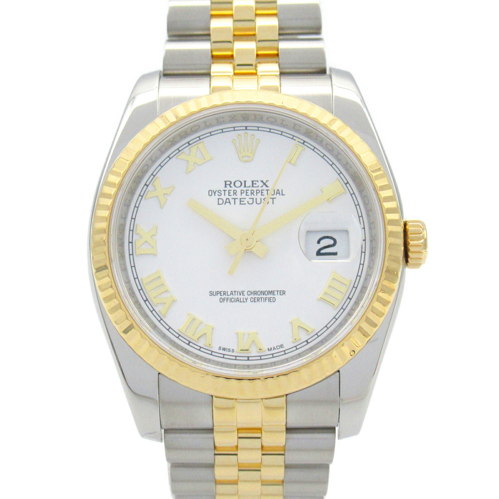 Rolex Datejust Watch Yellow Gold Stainless Steel