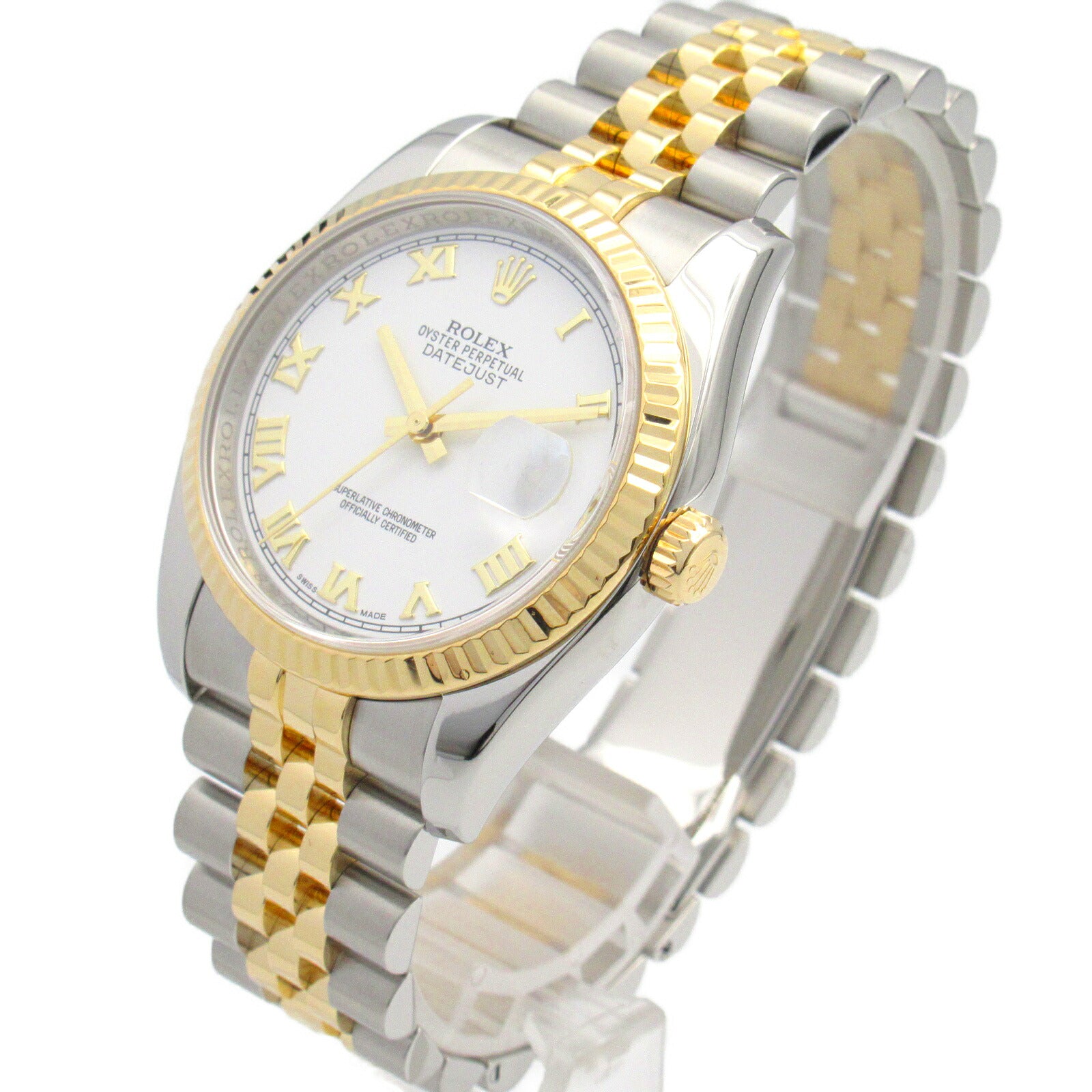 Rolex Datejust Watch Yellow Gold Stainless Steel