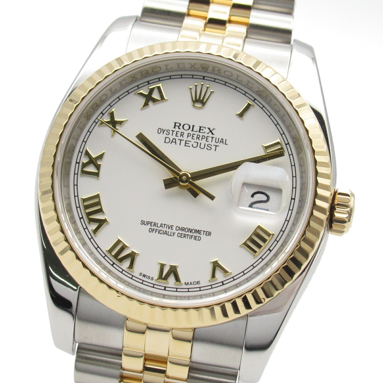 Rolex Datejust Watch Yellow Gold Stainless Steel