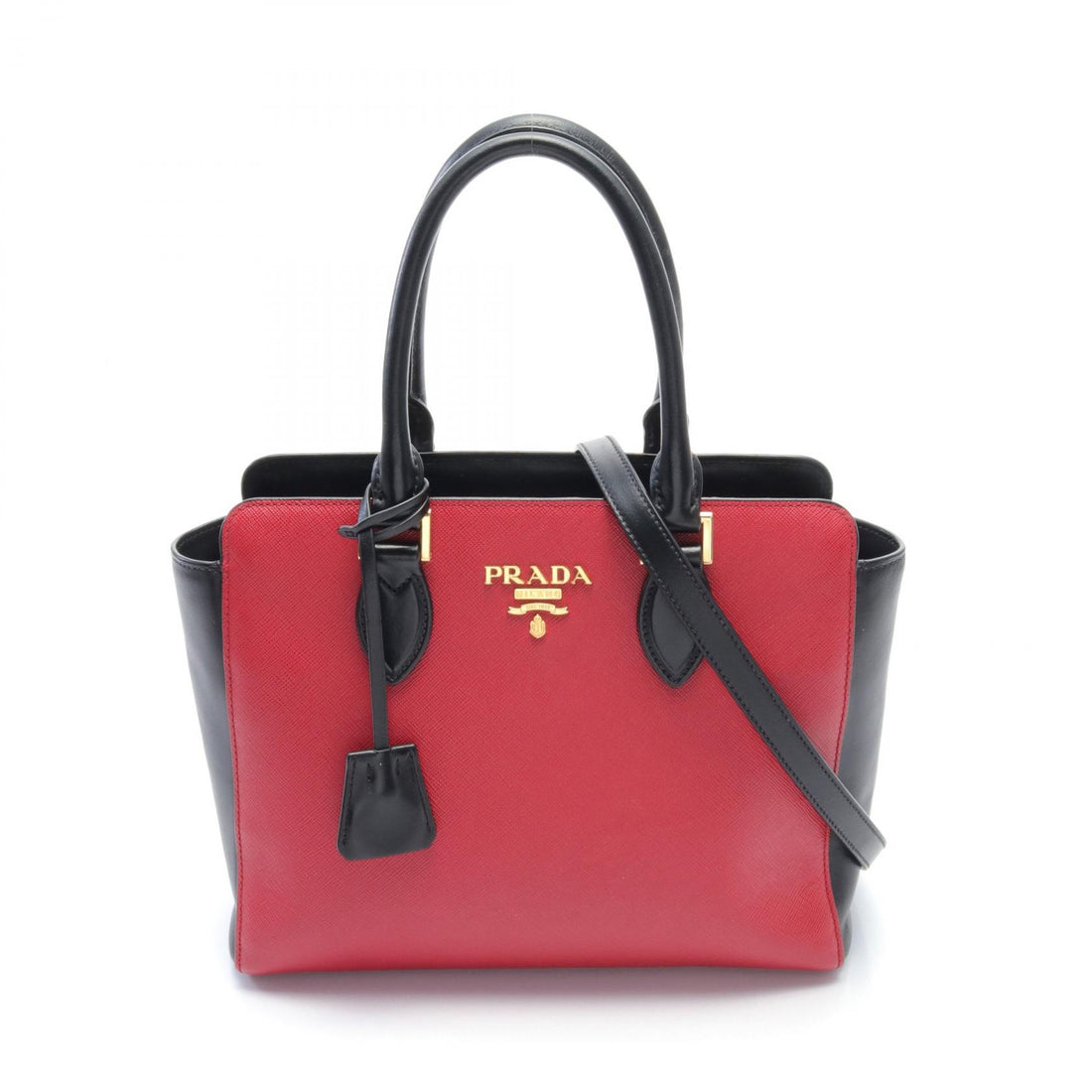 Prada Leather Handbag Red/Black