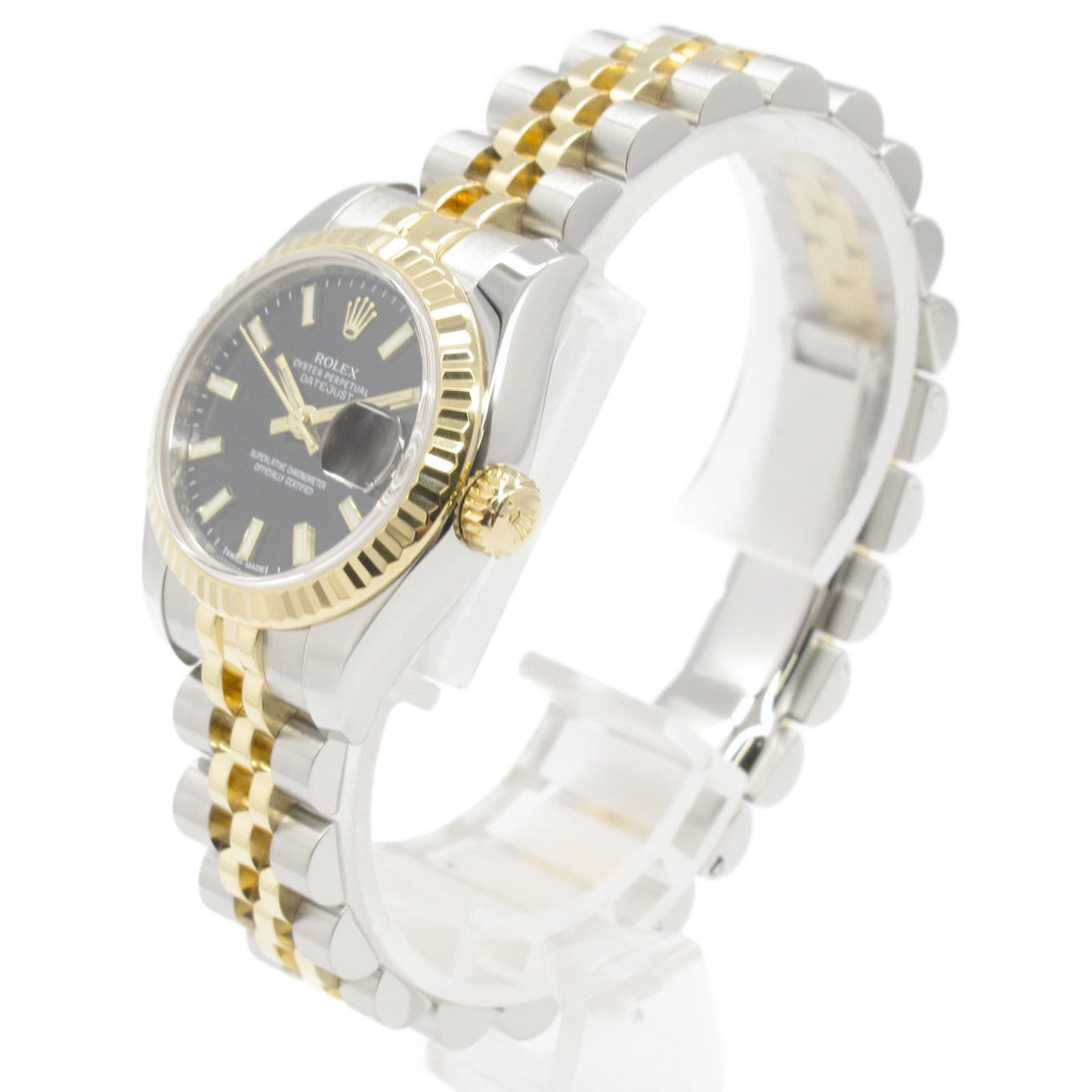 Rolex Datejust Watch 179173 Gold Steel